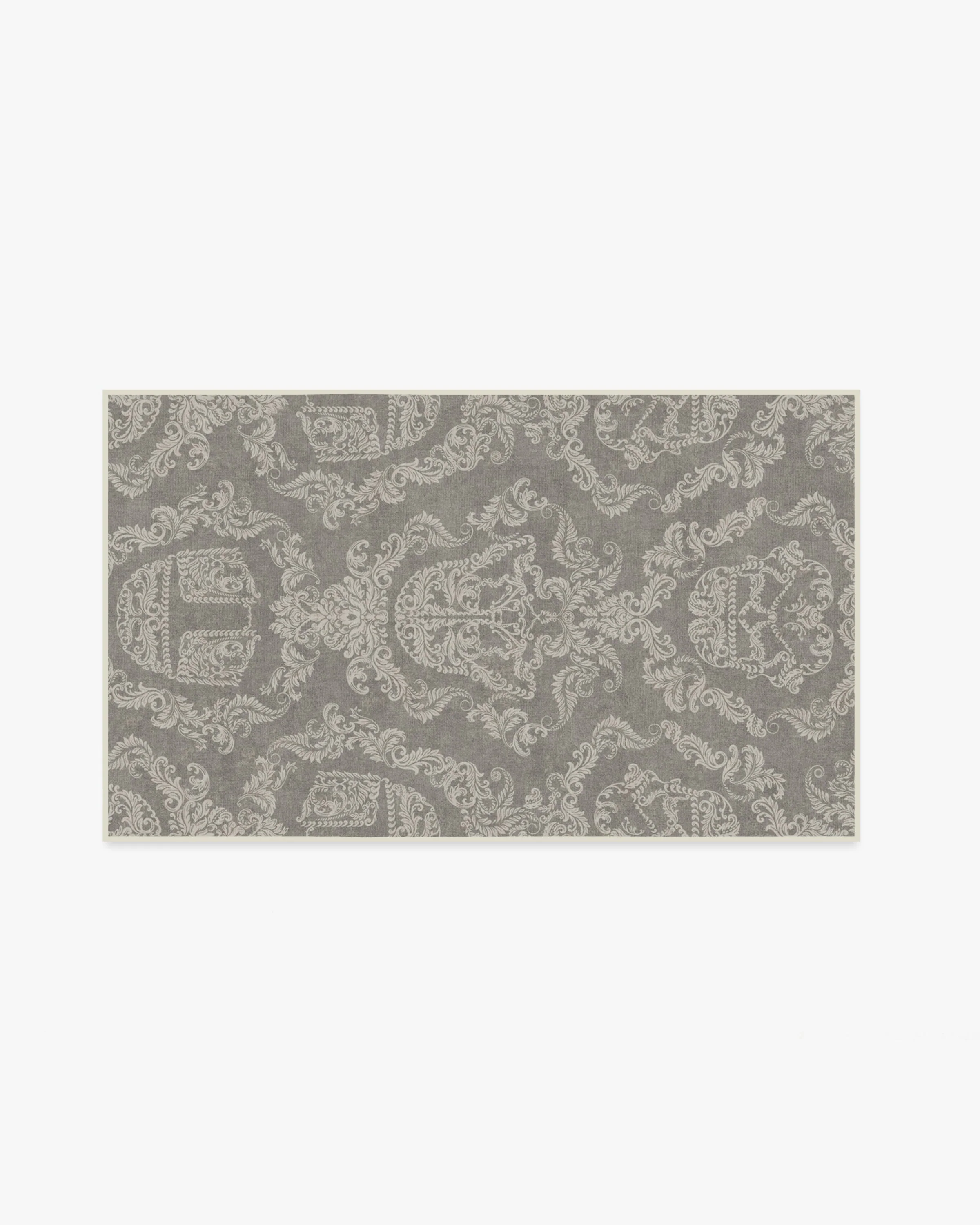 Dark Side Damask Stone Flatwoven Rug - Image 9