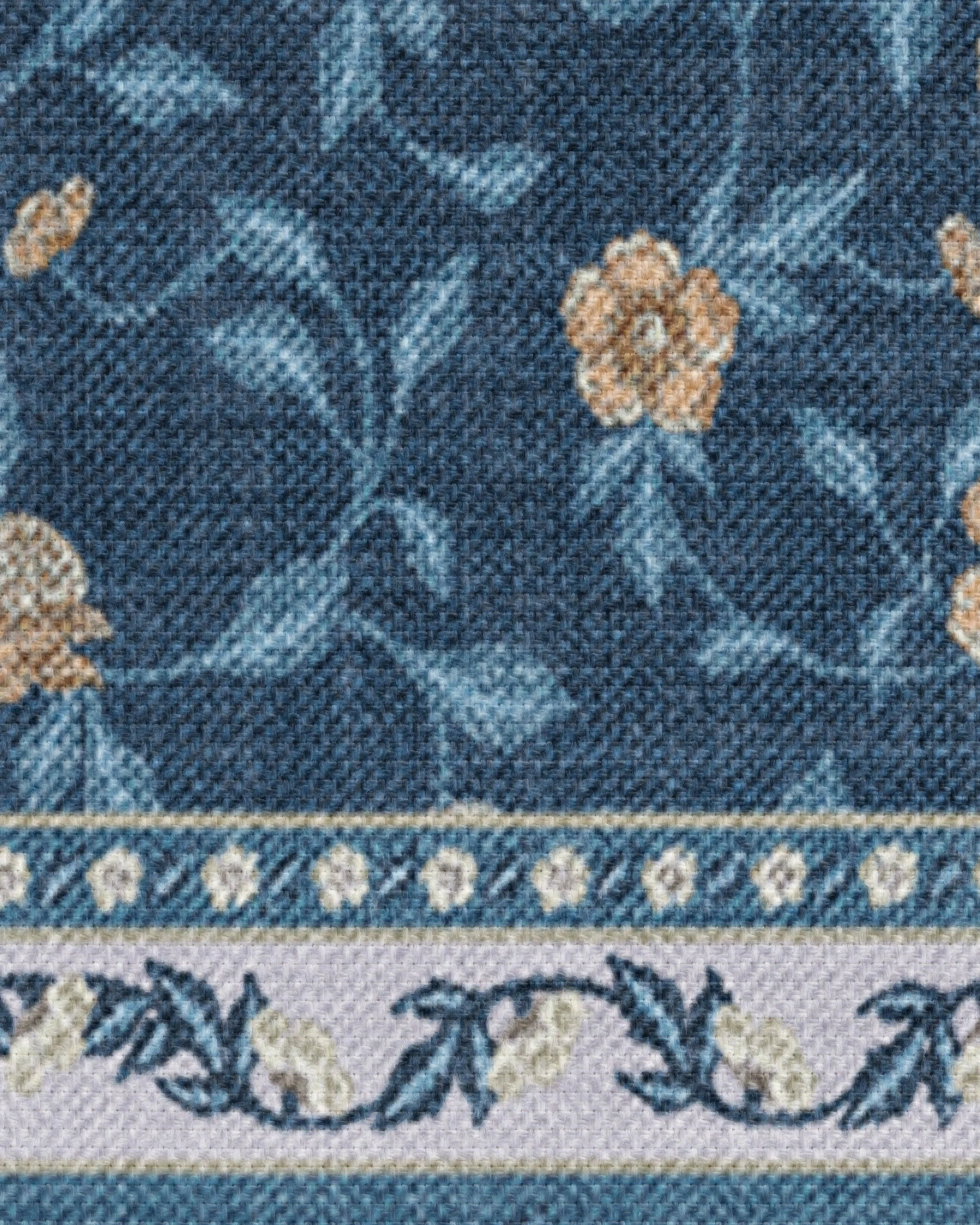 Della Blue & Ivory Outdoor Rug - Image 2