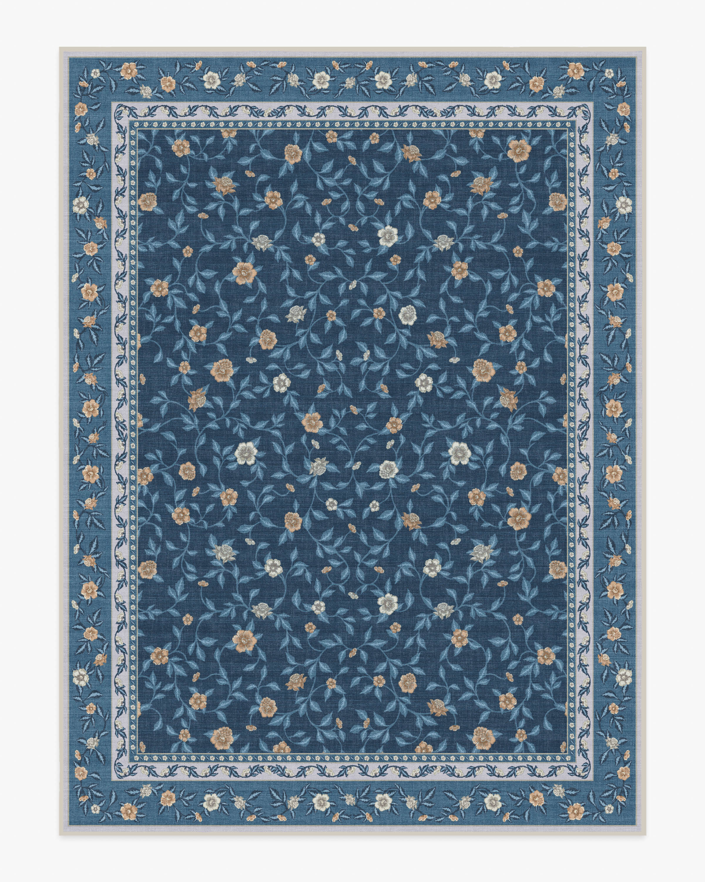 Della Blue & Ivory Outdoor Rug - Image 8