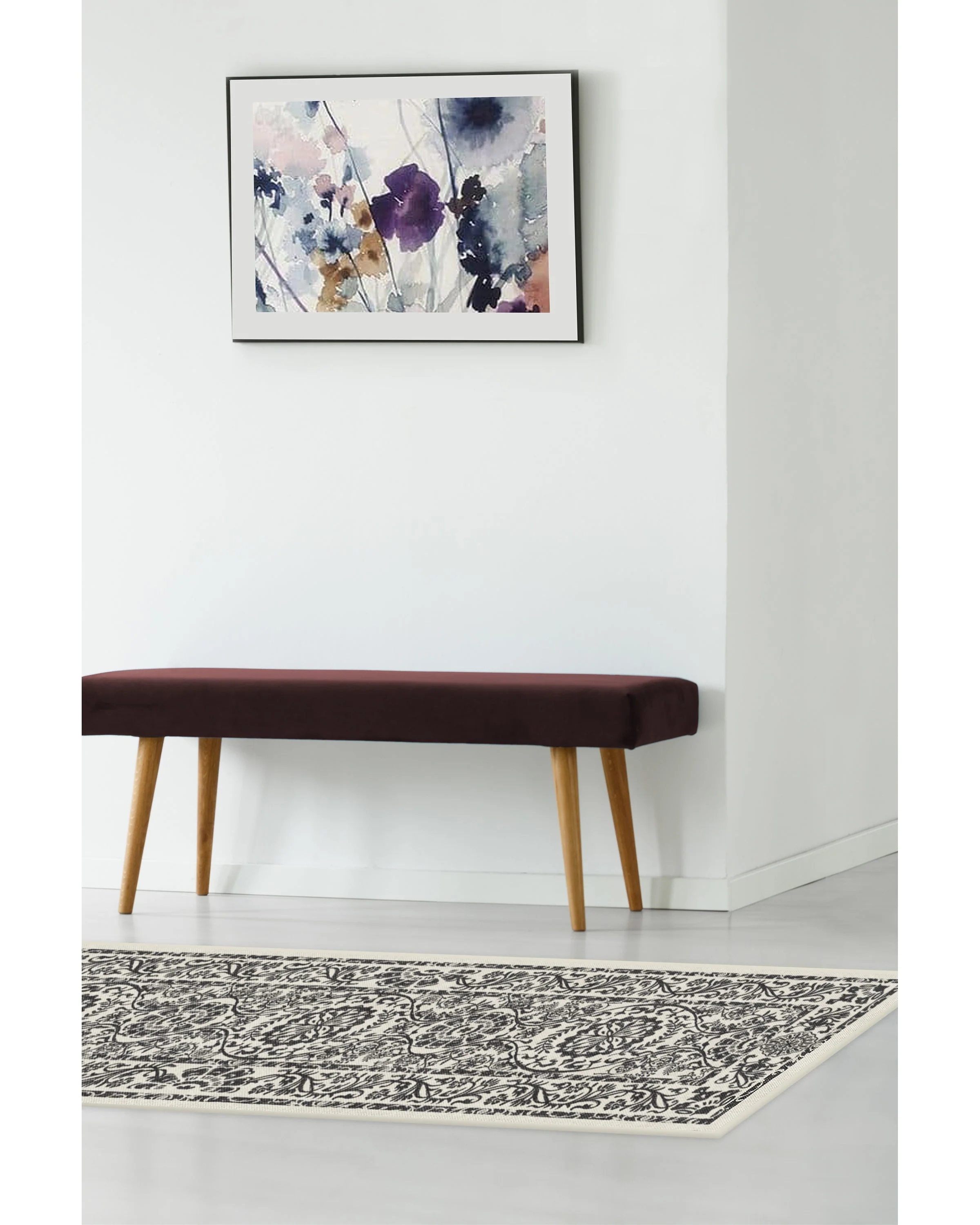 Delphina Black & White Rug - Image 17