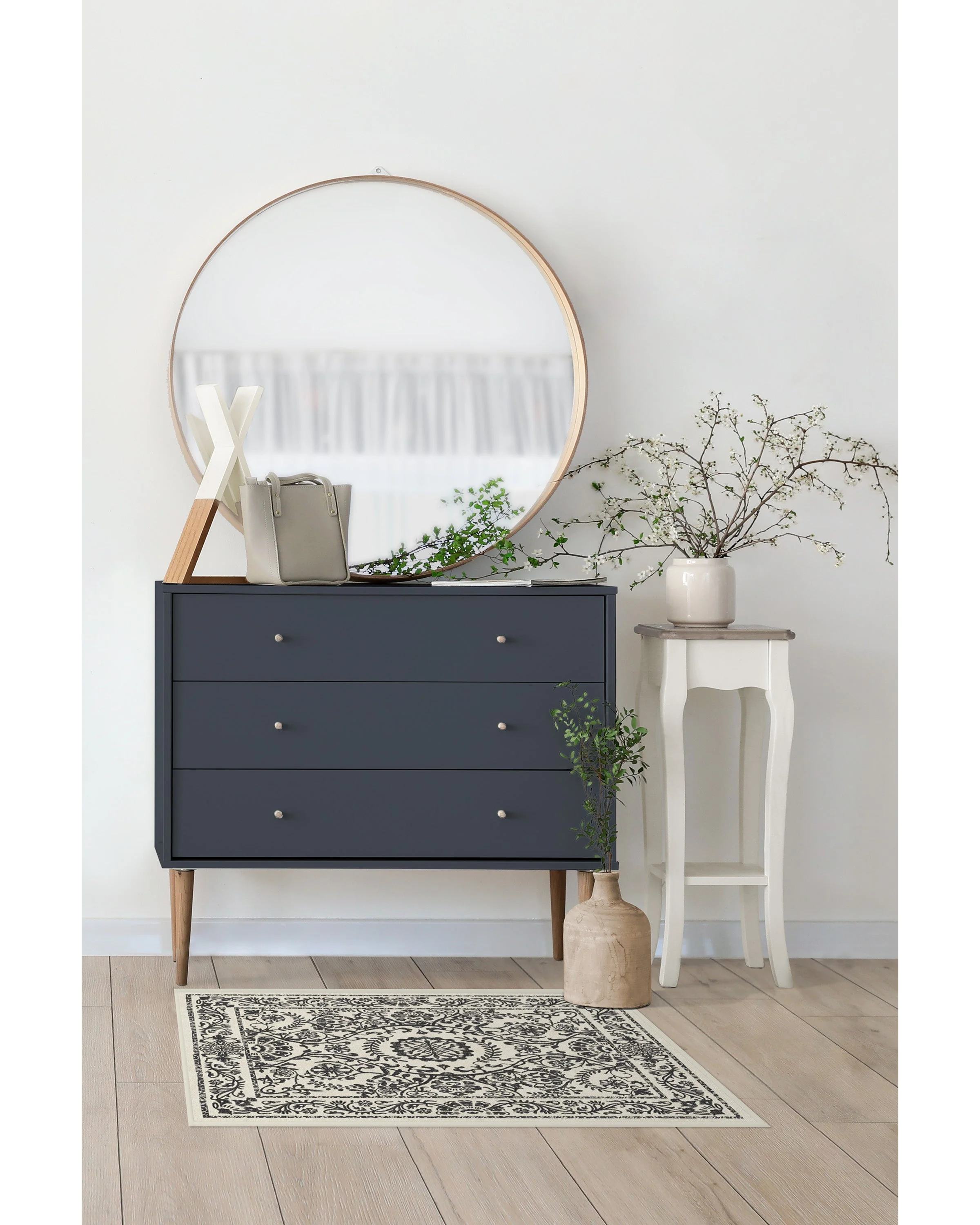 Delphina Black & White Rug - Image 18