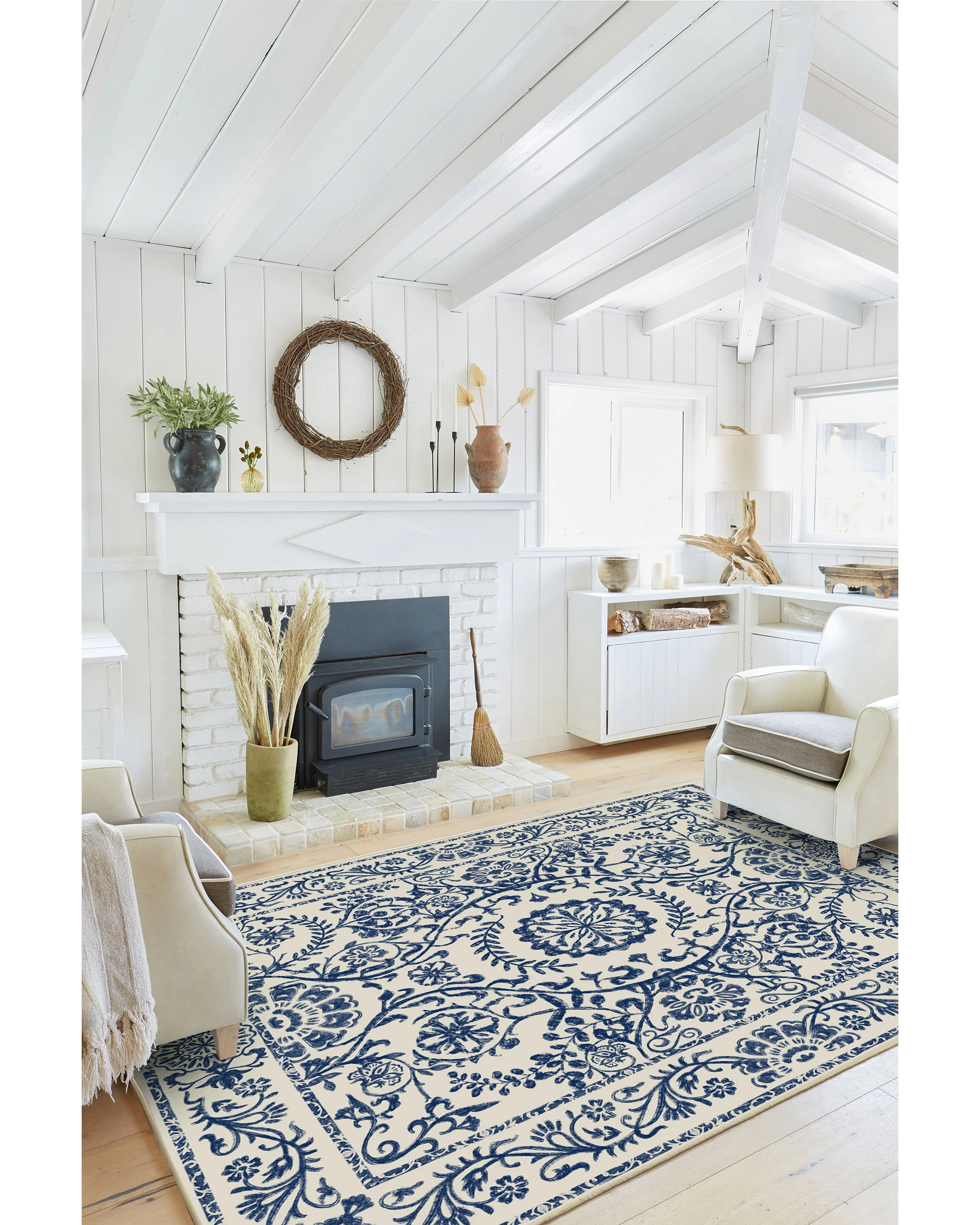 Delphina Delft Blue Flatwoven Rug - Image 8