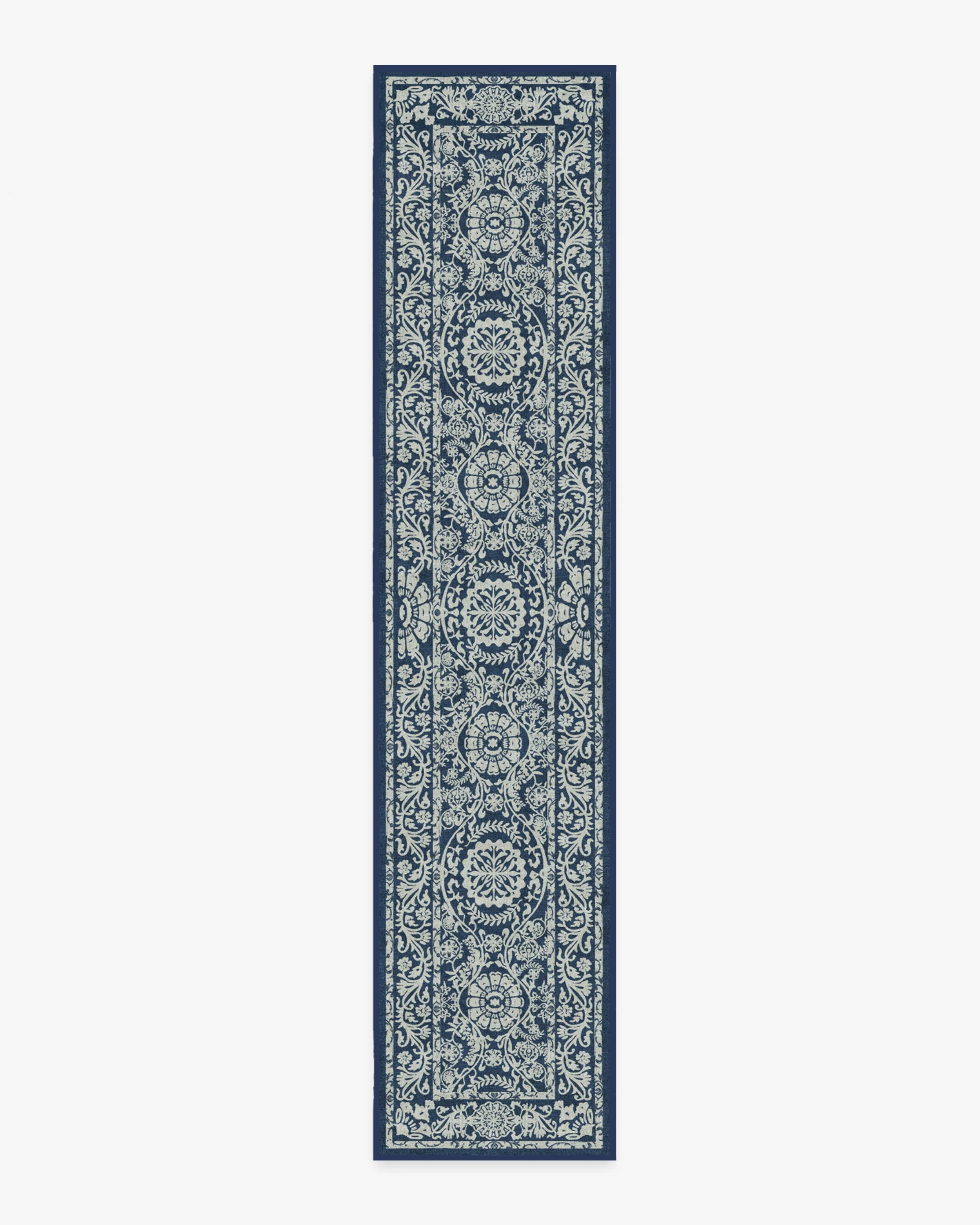 Delphina Navy Blue Flatwoven Rug - Image 12