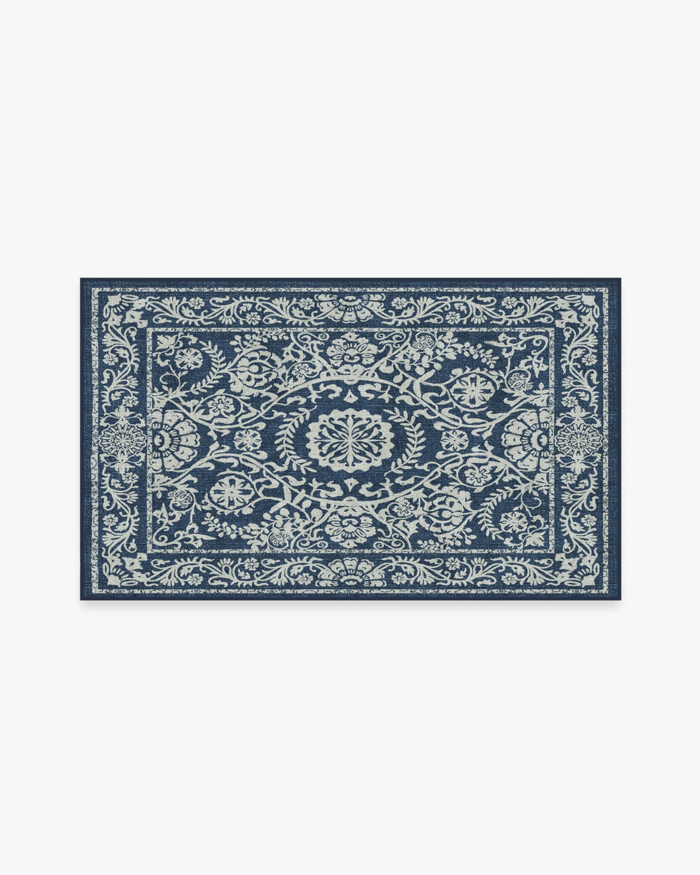 Delphina Navy Blue Flatwoven Rug - Image 13