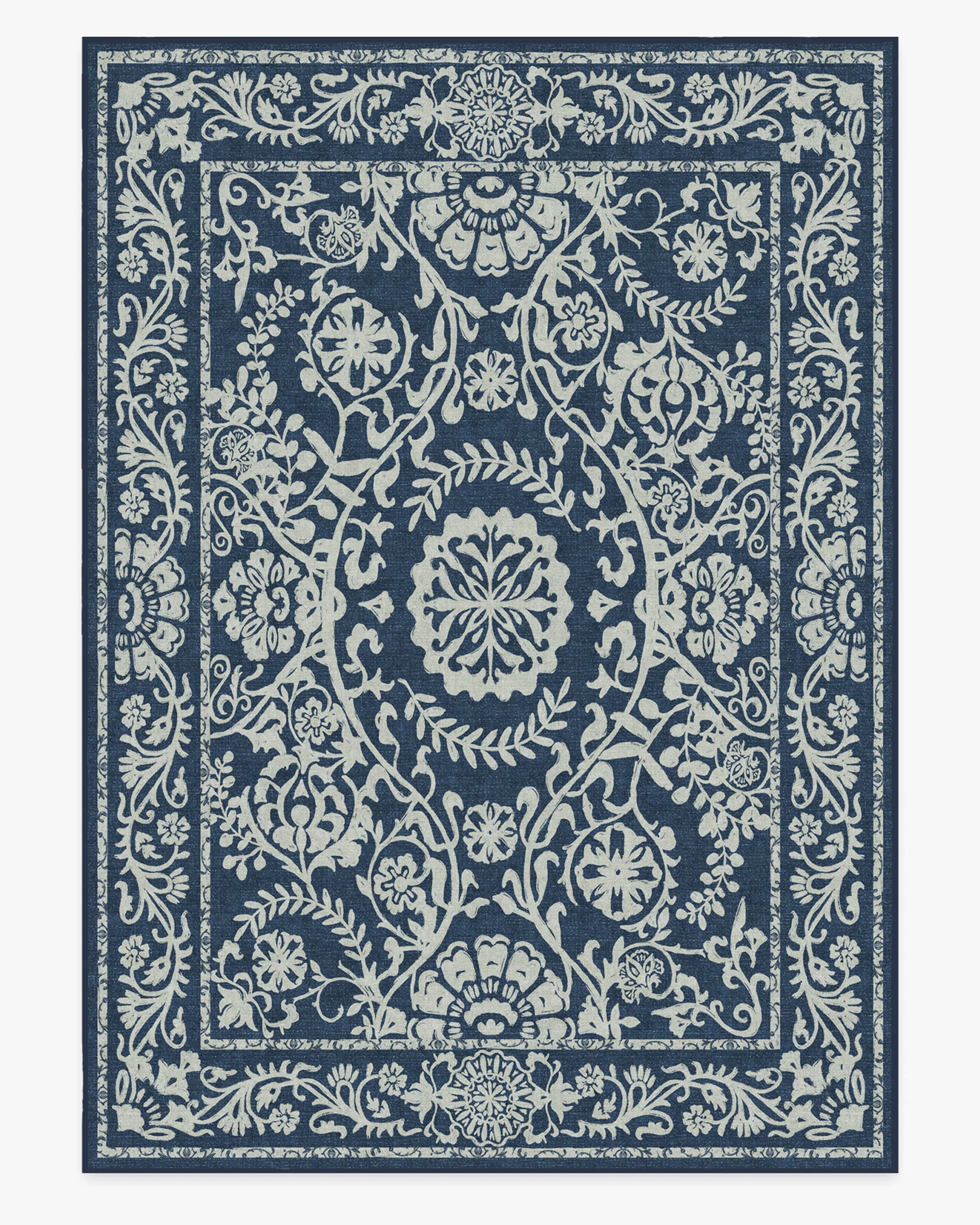 Delphina Navy Blue Flatwoven Rug - Image 18