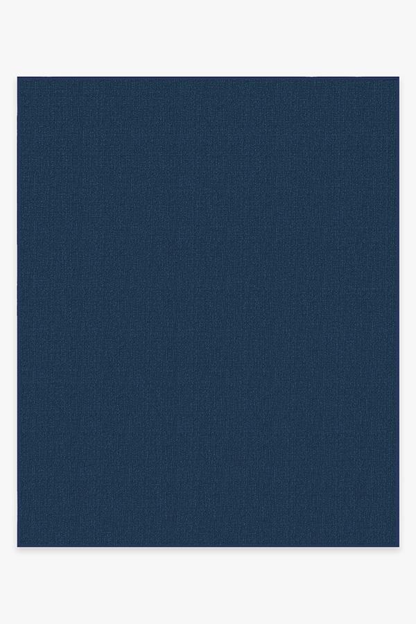 Denim Solid Indigo Blue Outdoor Rug - Image 11