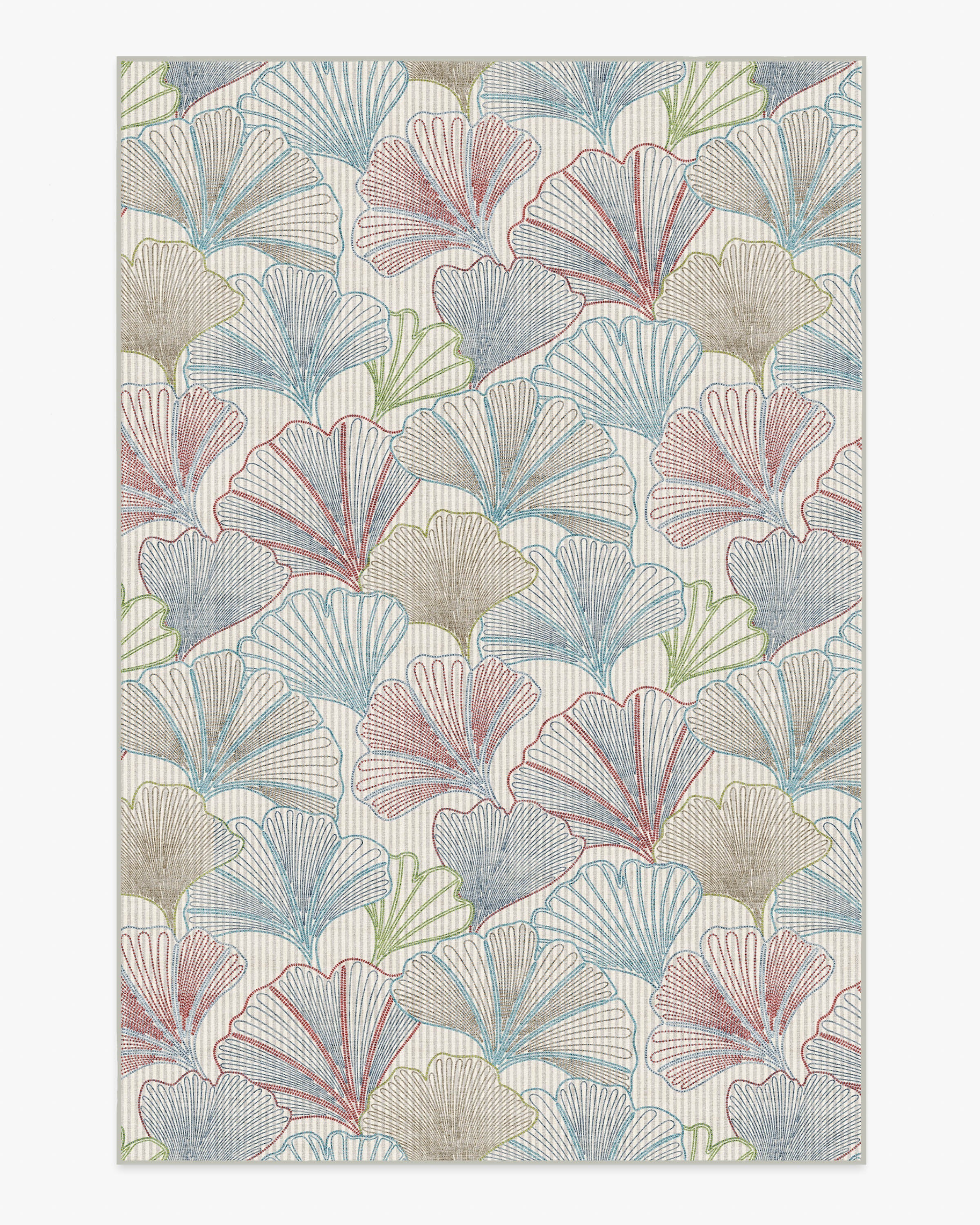 Deniz Blue & Red Flatwoven Rug - Image 11