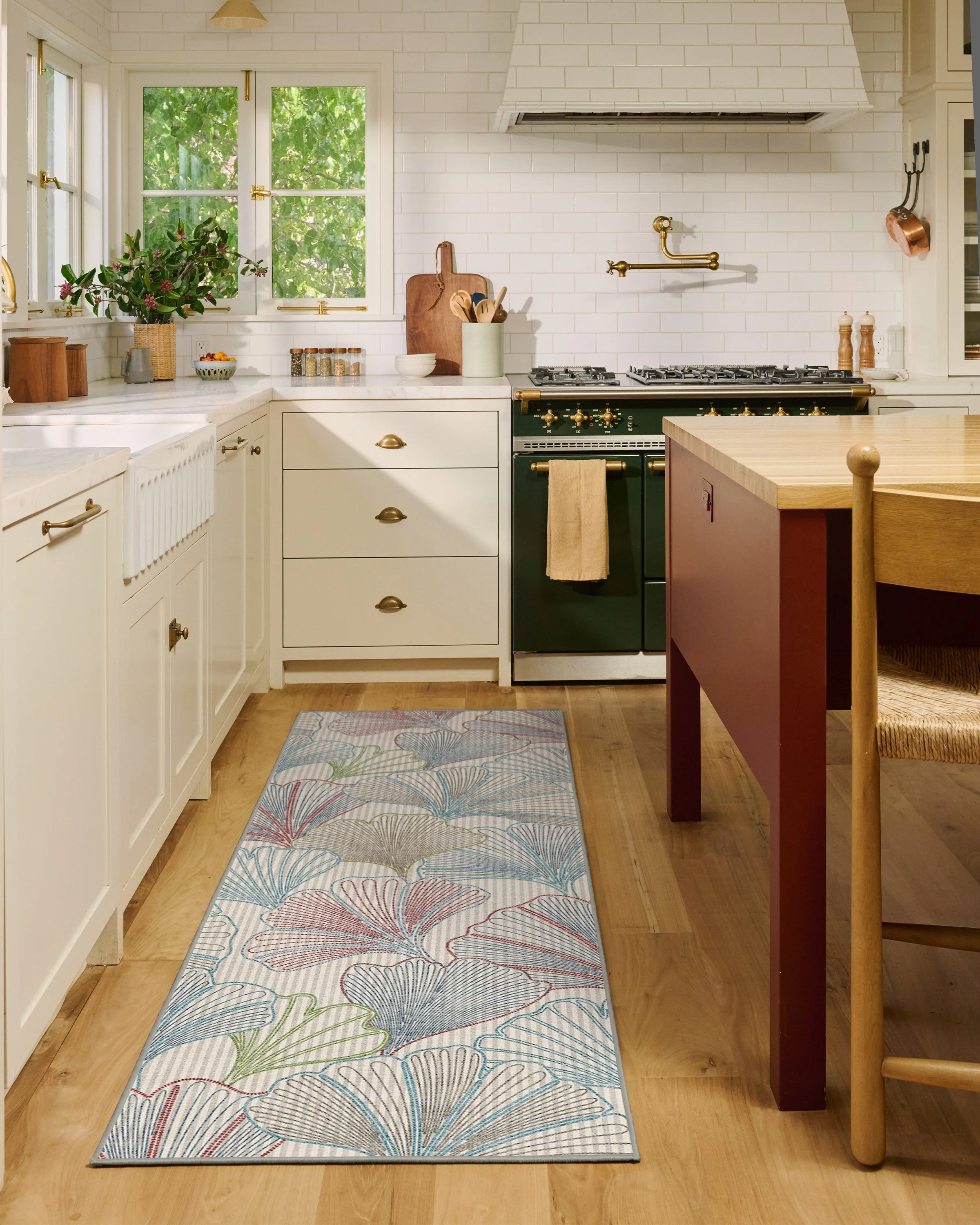 Deniz Blue & Red Flatwoven Rug - Image 5