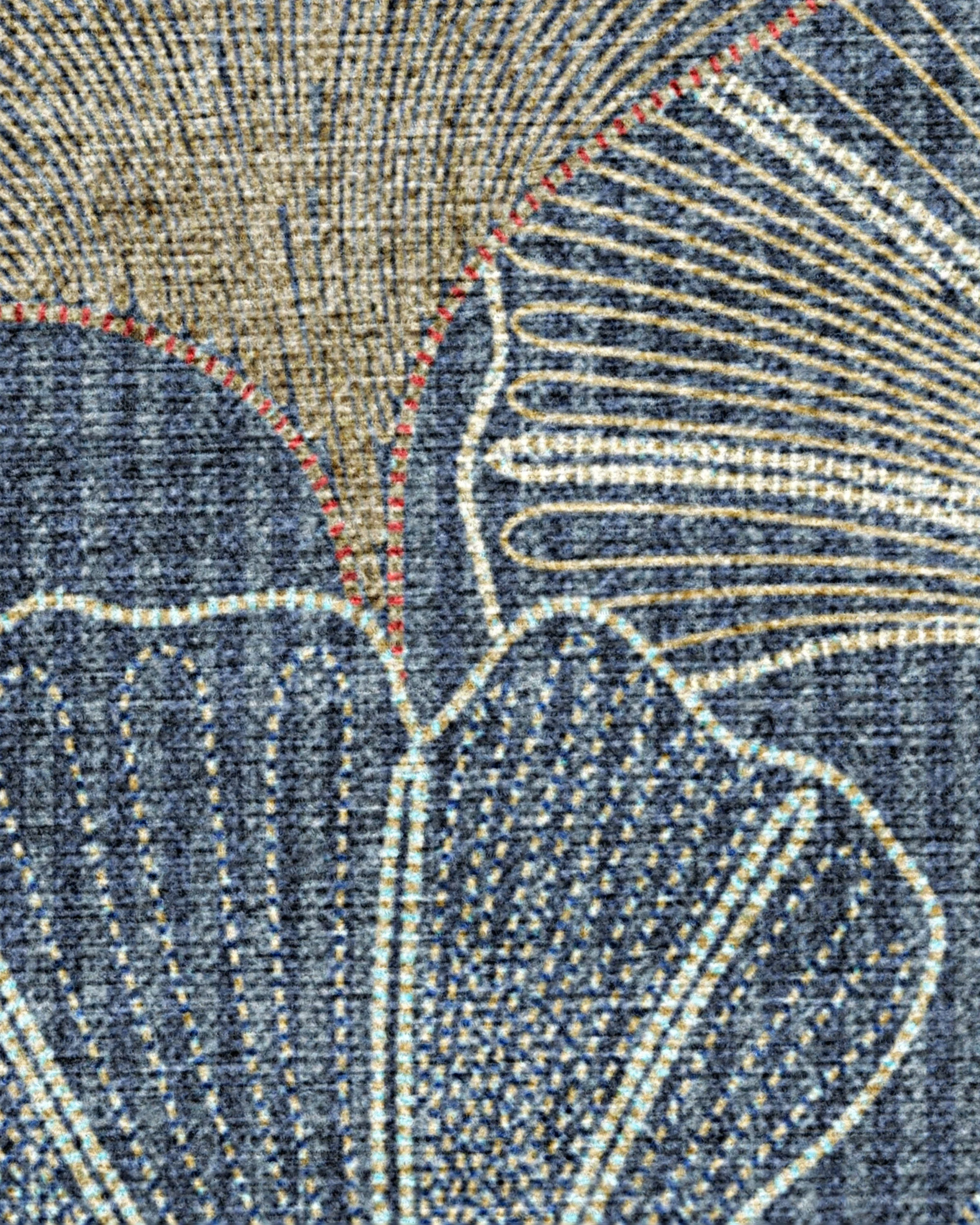 Deniz Navy Flatwoven Rug - Image 2