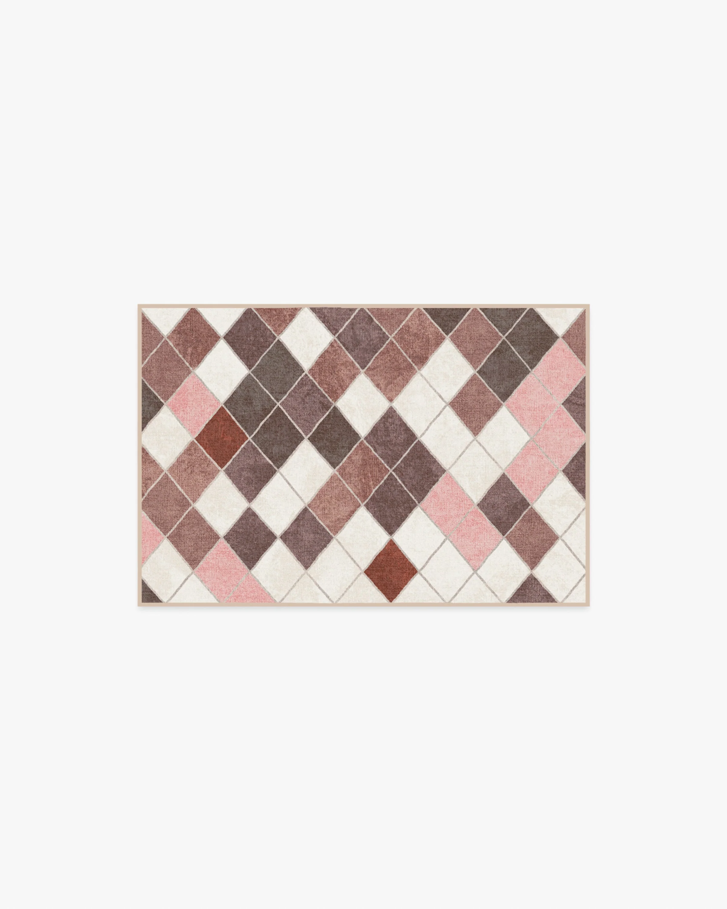 Diamond Mosaic Terracotta Rug - Image 2