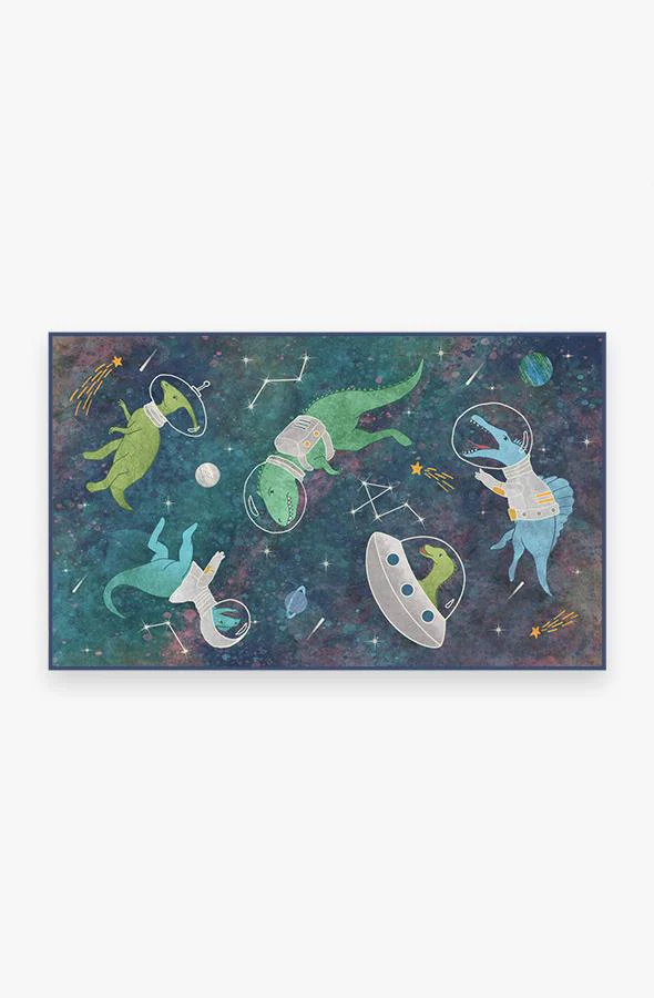 Dinosaurs in Space Rug - Image 5