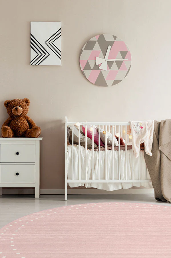 Dot Border Pink Rug - Image 18