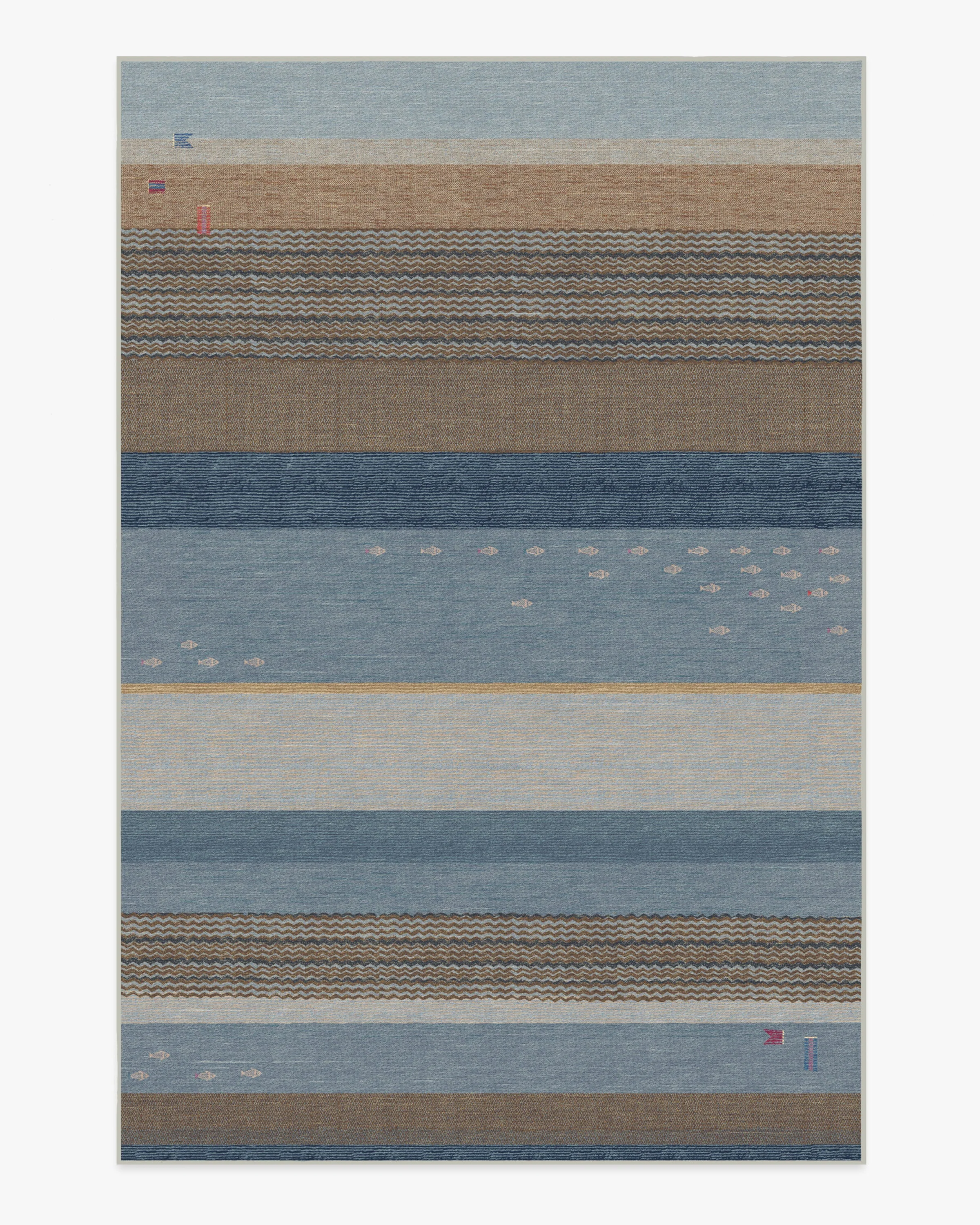 Dover Slate Blue & Natural Rug - Image 8