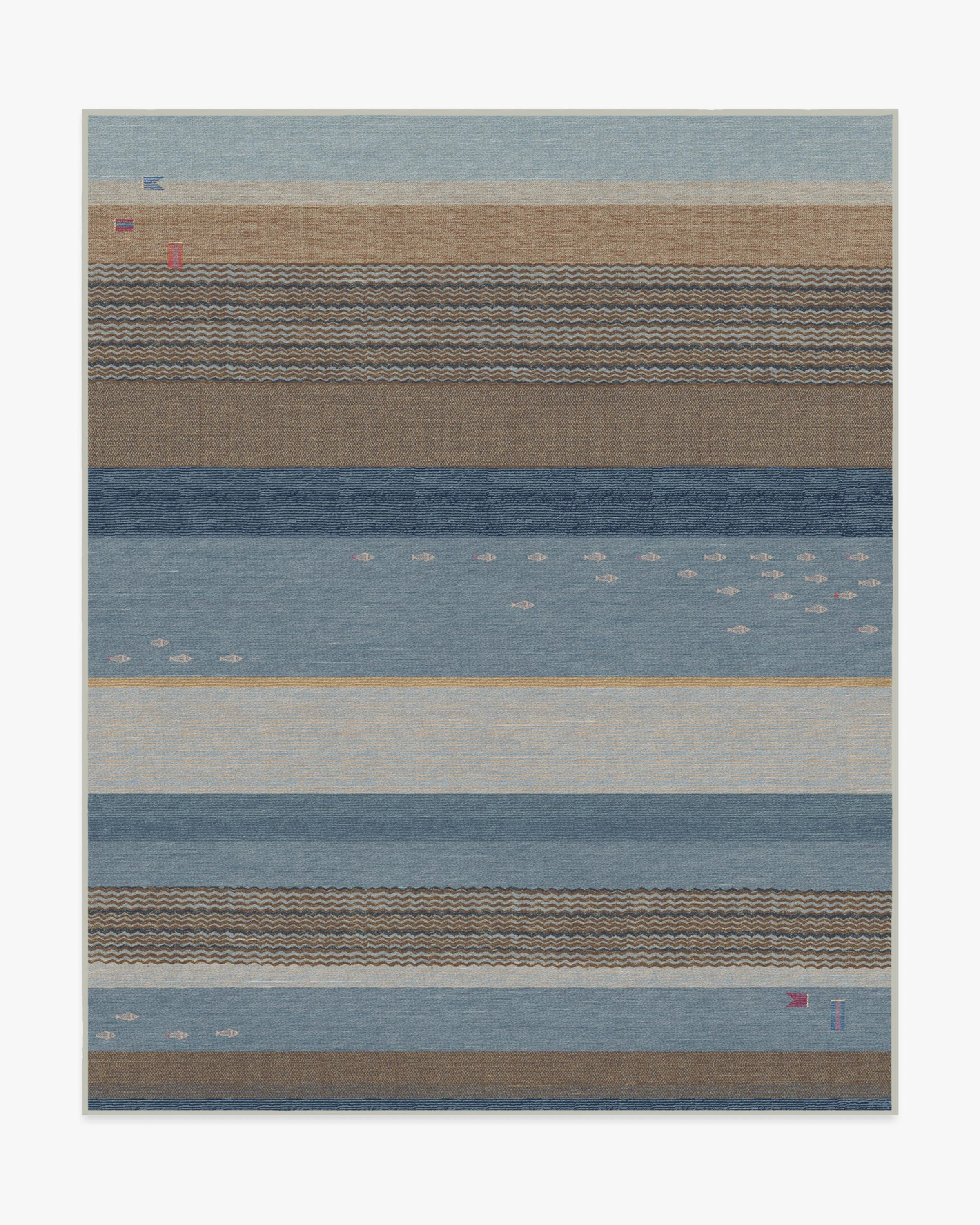 Dover Slate Blue & Natural Rug - Image 9