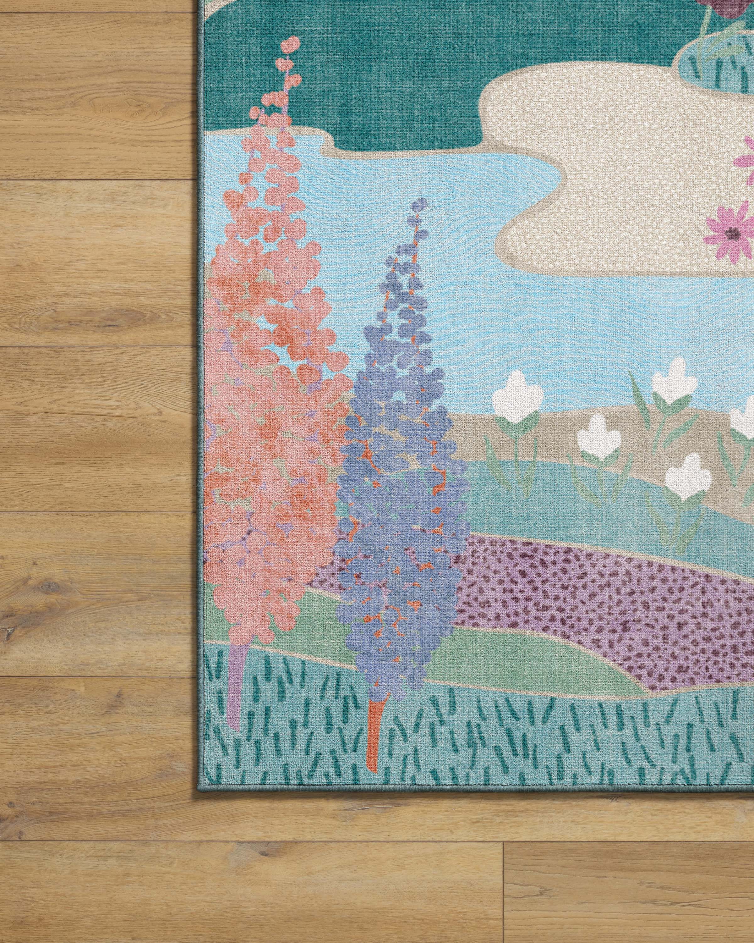 Dreamland Multicolor Pastel Flatwoven Rug - Image 5
