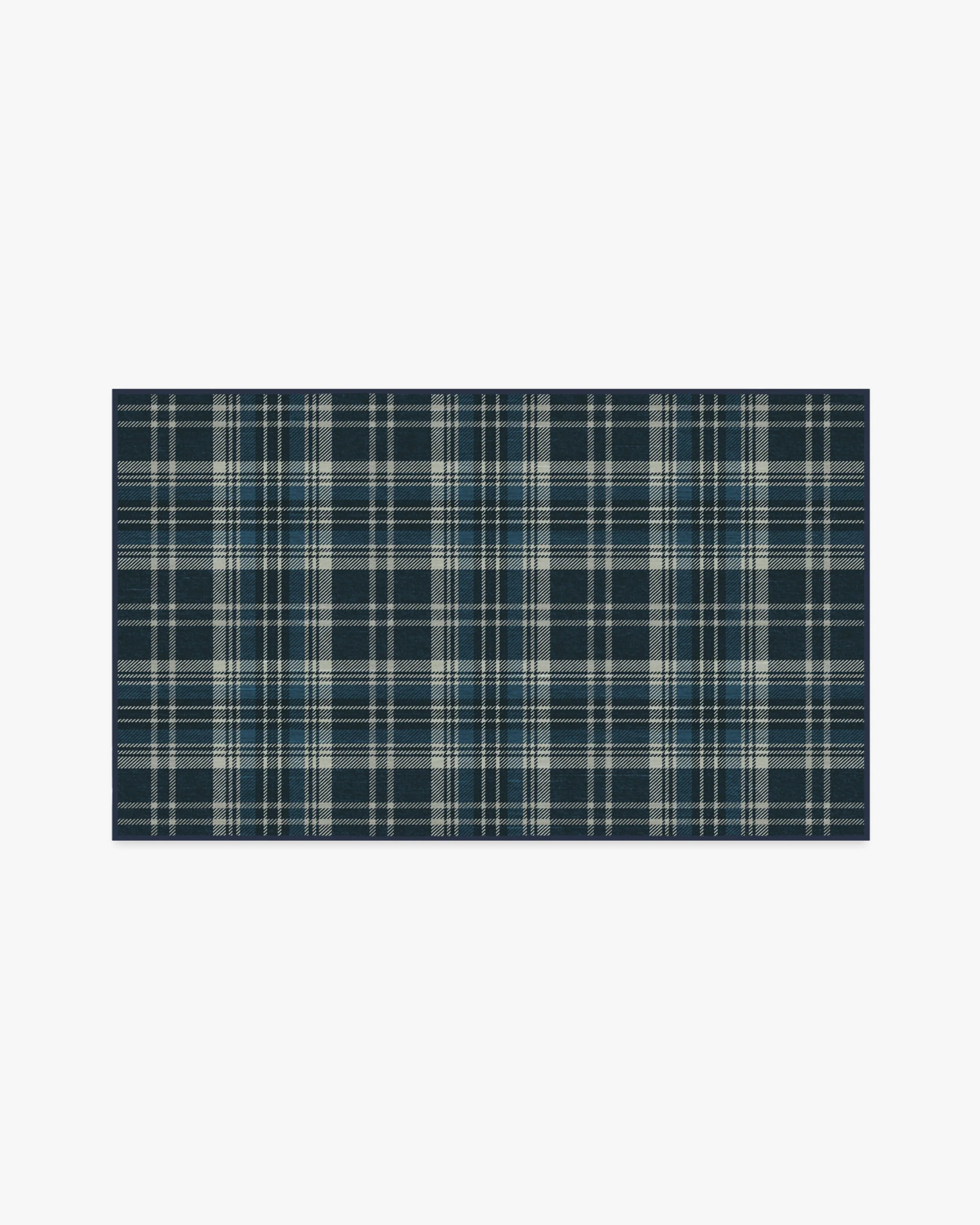 Dress Stewart Tartan Navy Flatwoven Rug - Image 13