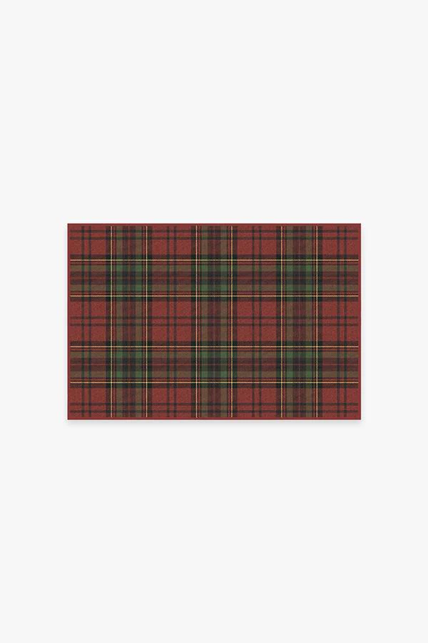 Dress Stewart Tartan Red Flatwoven Rug - Image 3