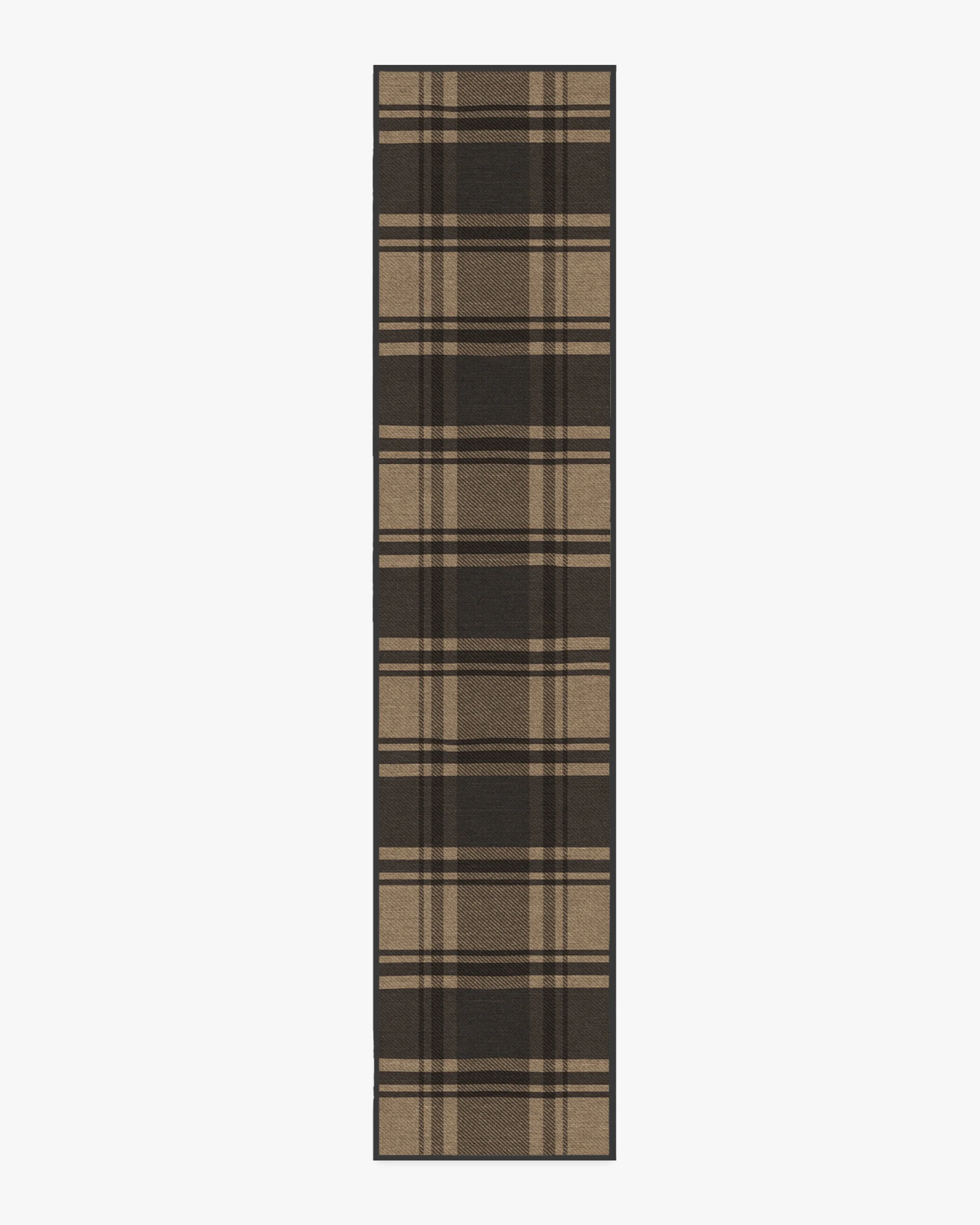 Easton Plaid Charcoal & Natural Flatwoven Rug - Image 11