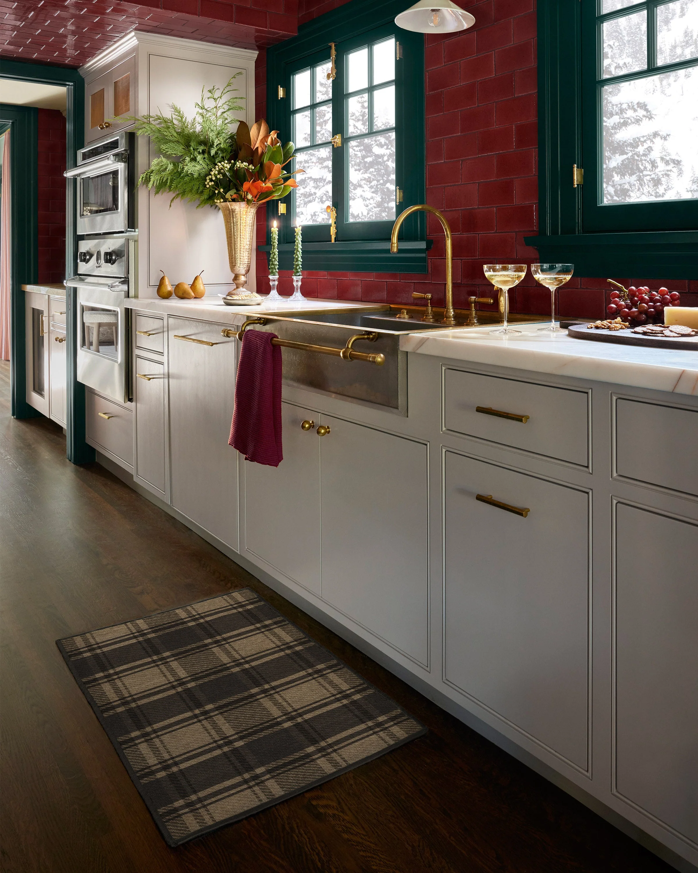 Easton Plaid Charcoal & Natural Flatwoven Rug - Image 5