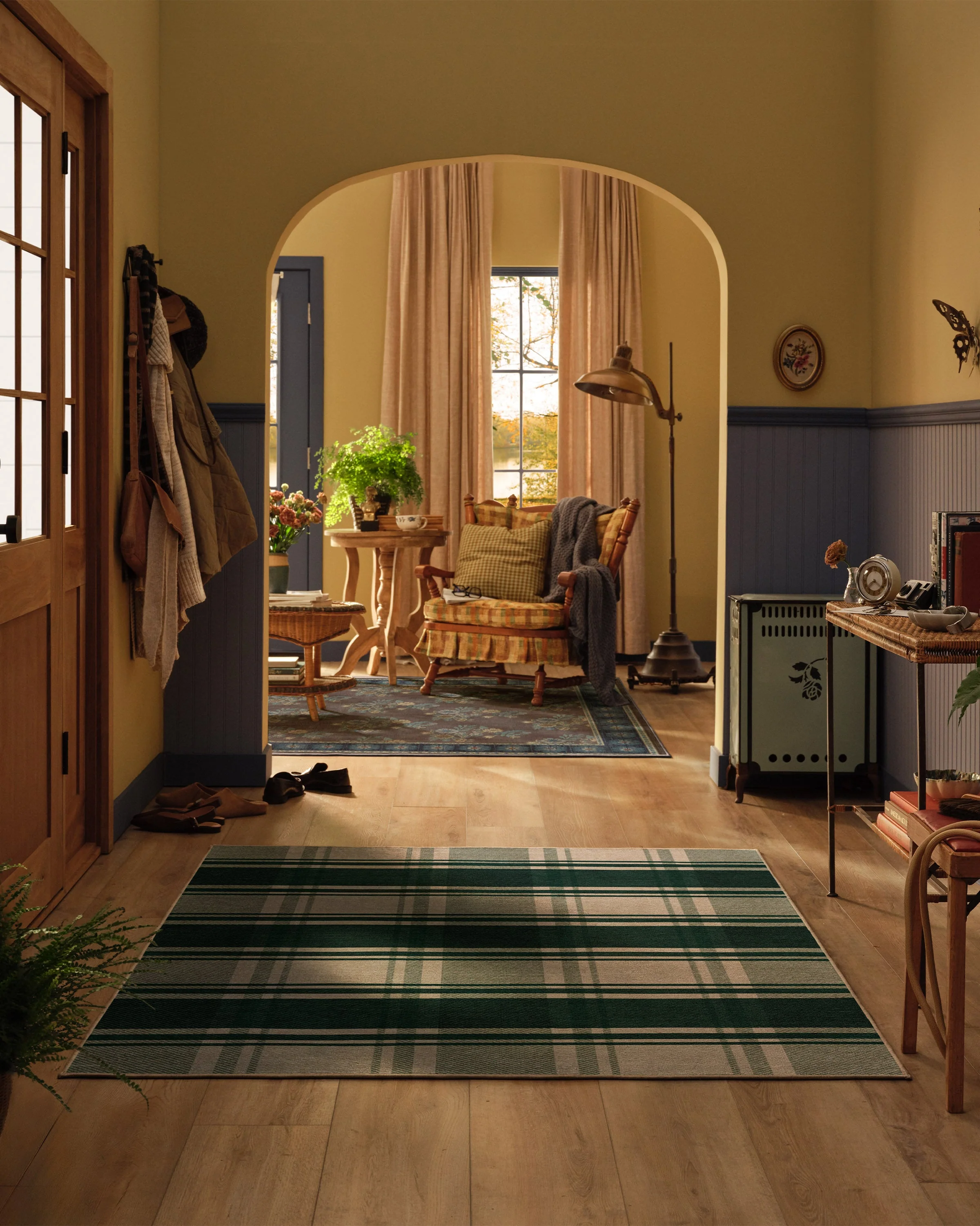 Easton Plaid Green Rug - Image 3