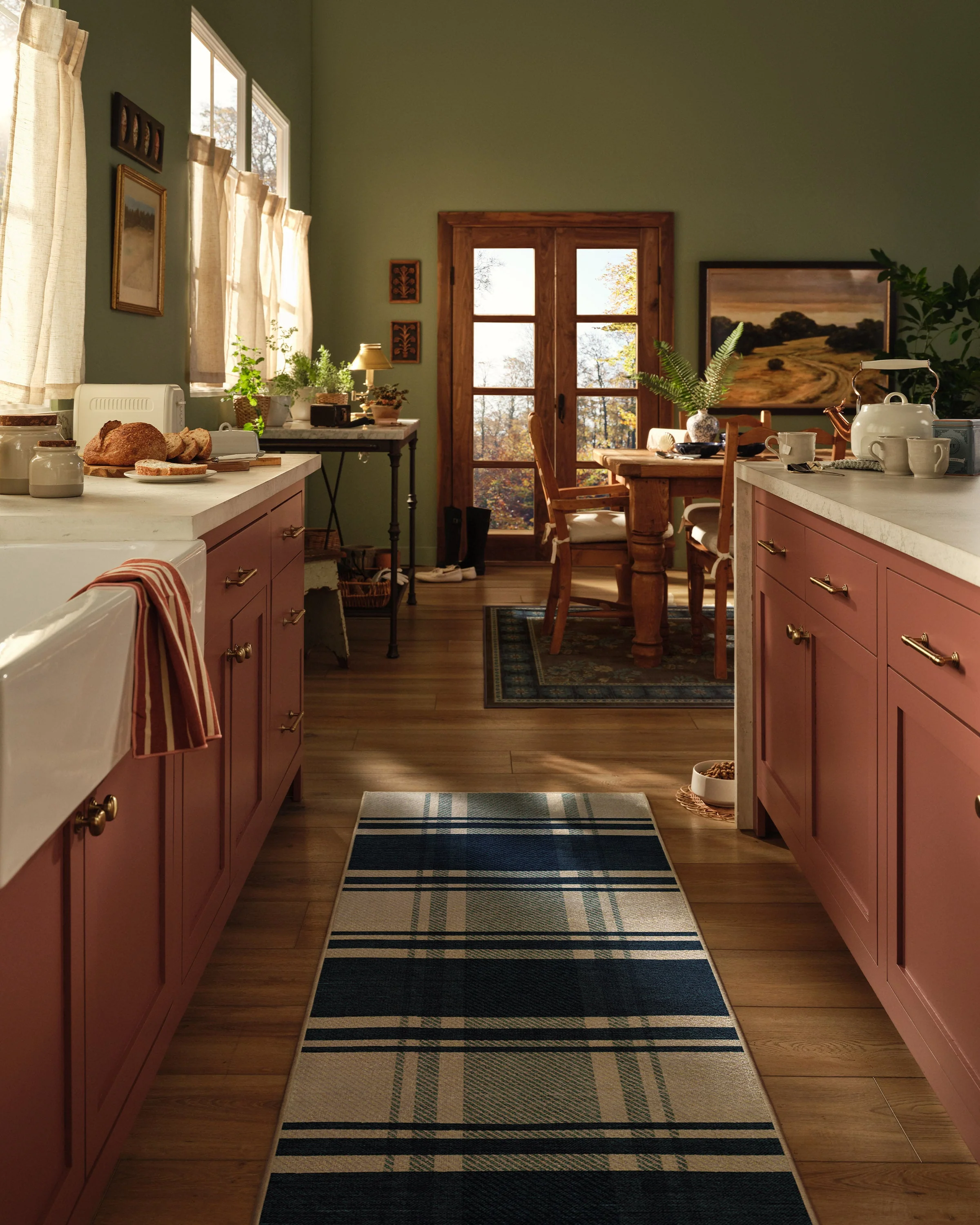 Easton Plaid Navy Rug - Image 4