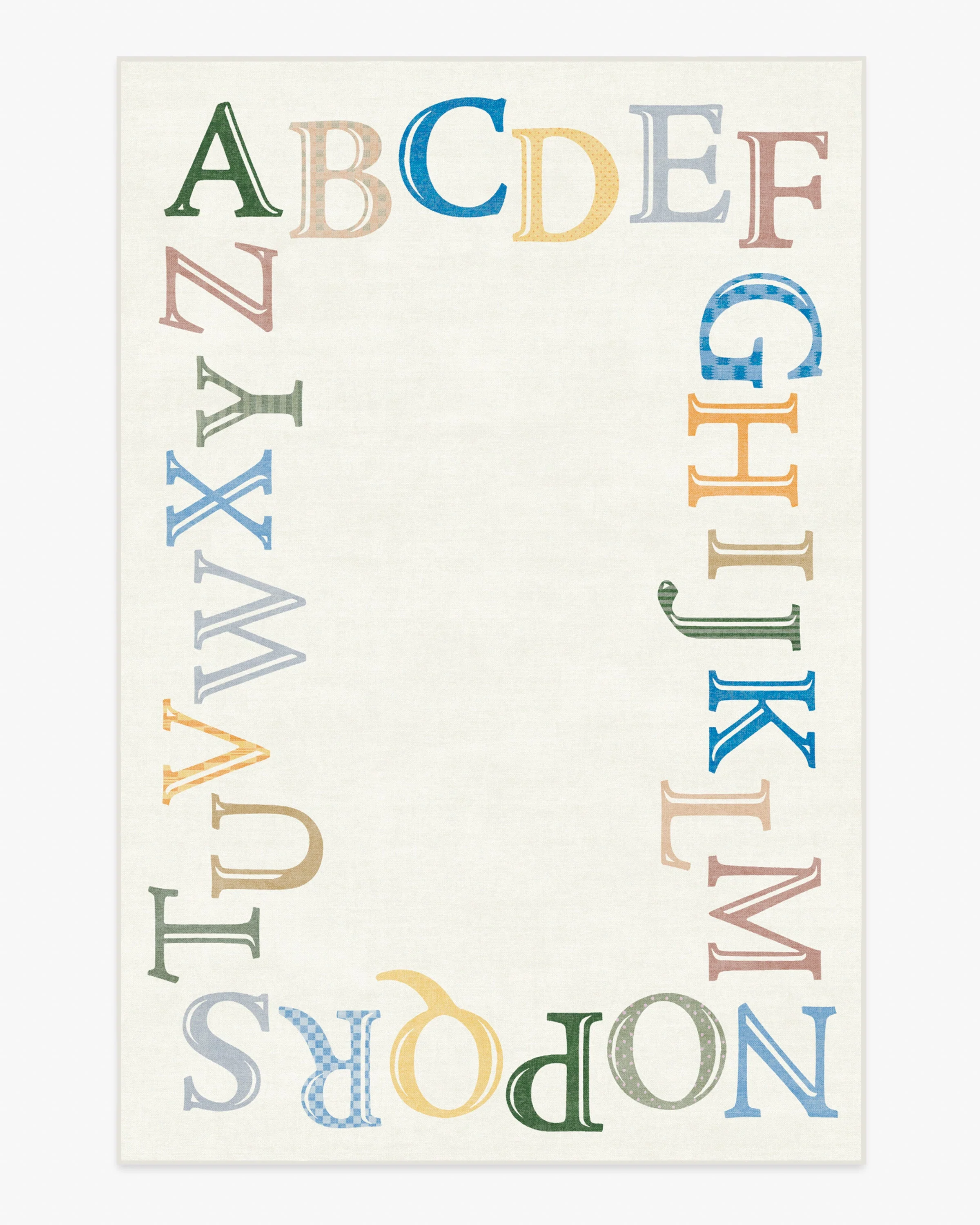 Easy as ABC Multicolor Flatwoven Rug - Image 7