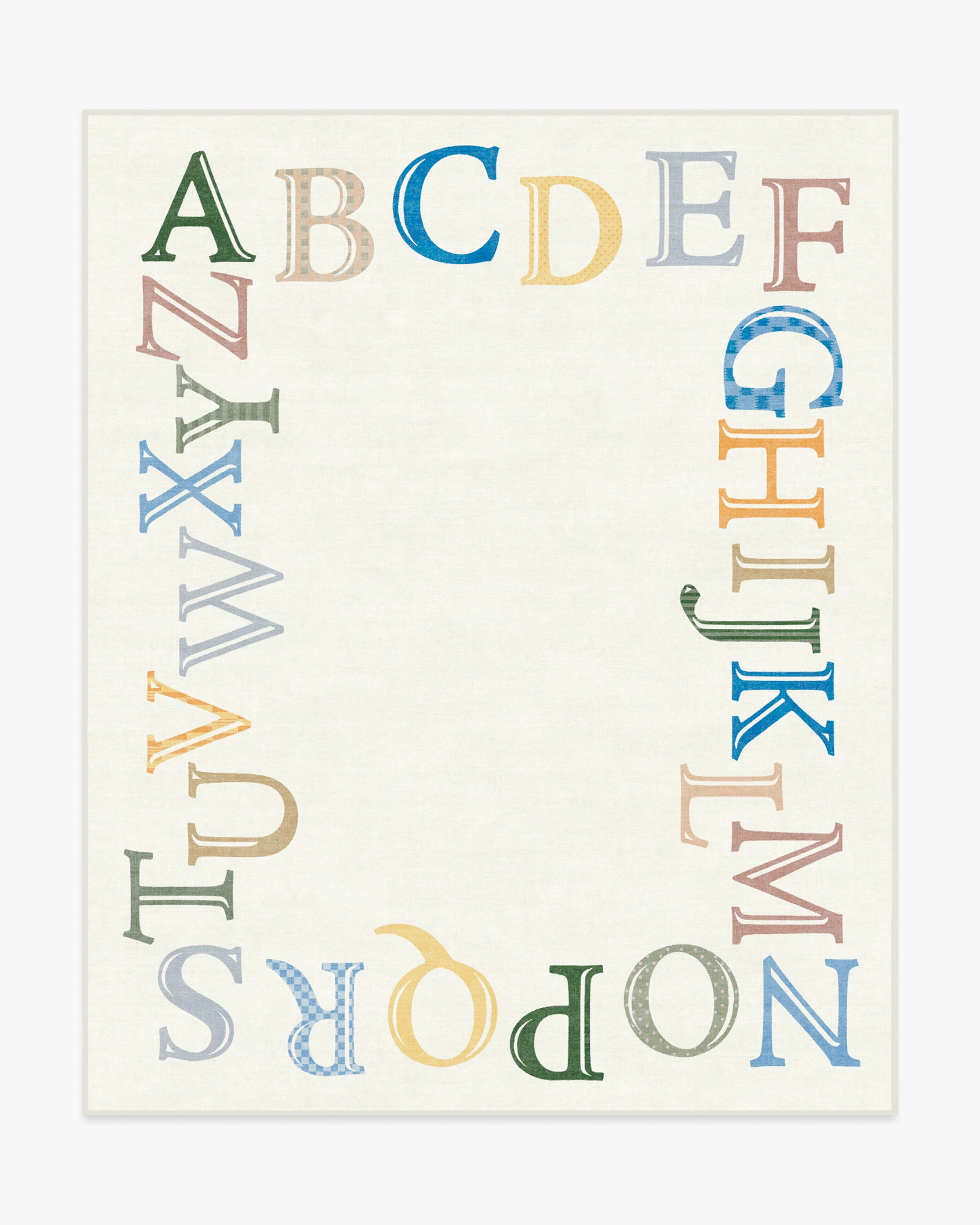 Easy as ABC Multicolor Flatwoven Rug - Image 8