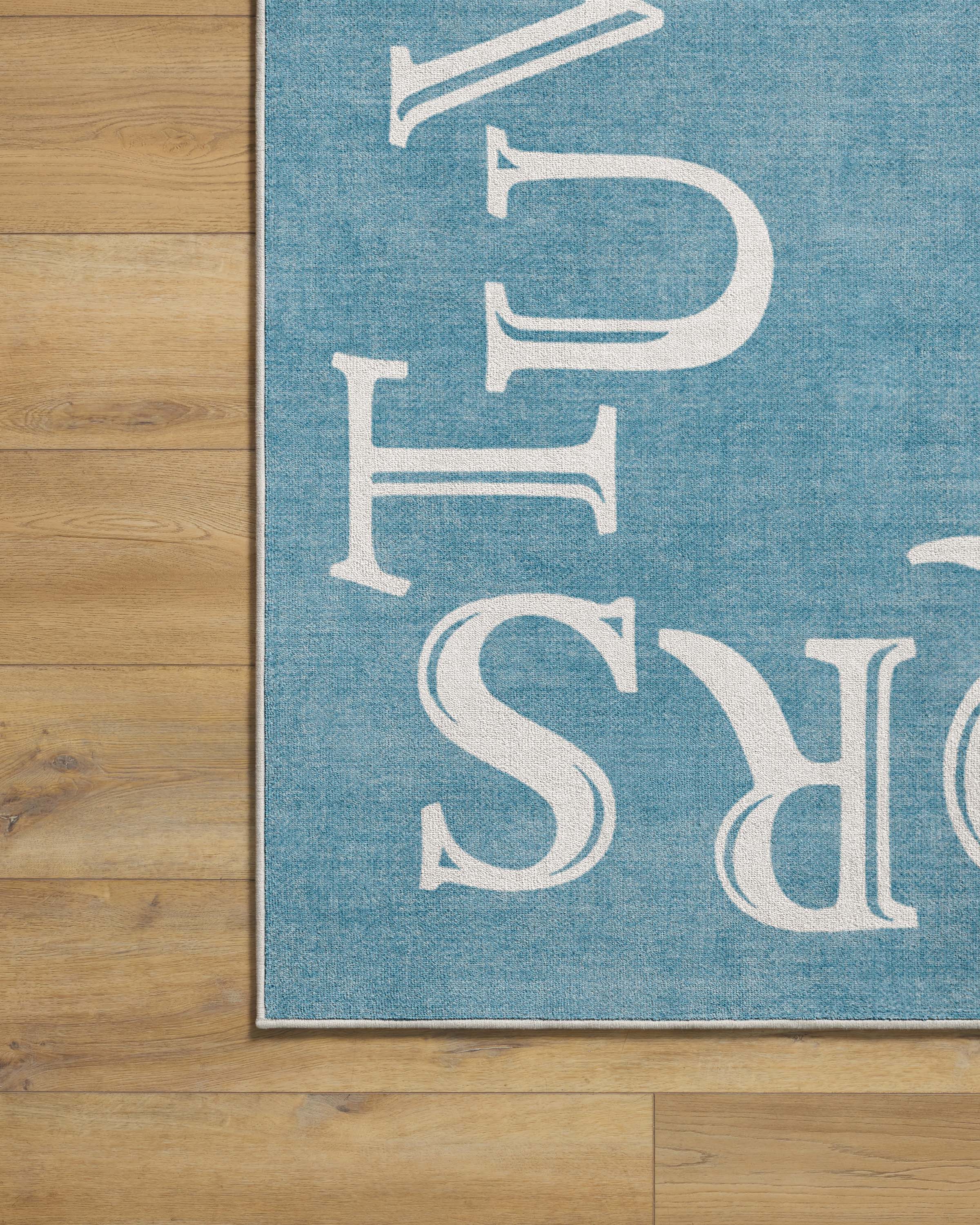 Easy as ABC Slate Blue Rug - Image 10