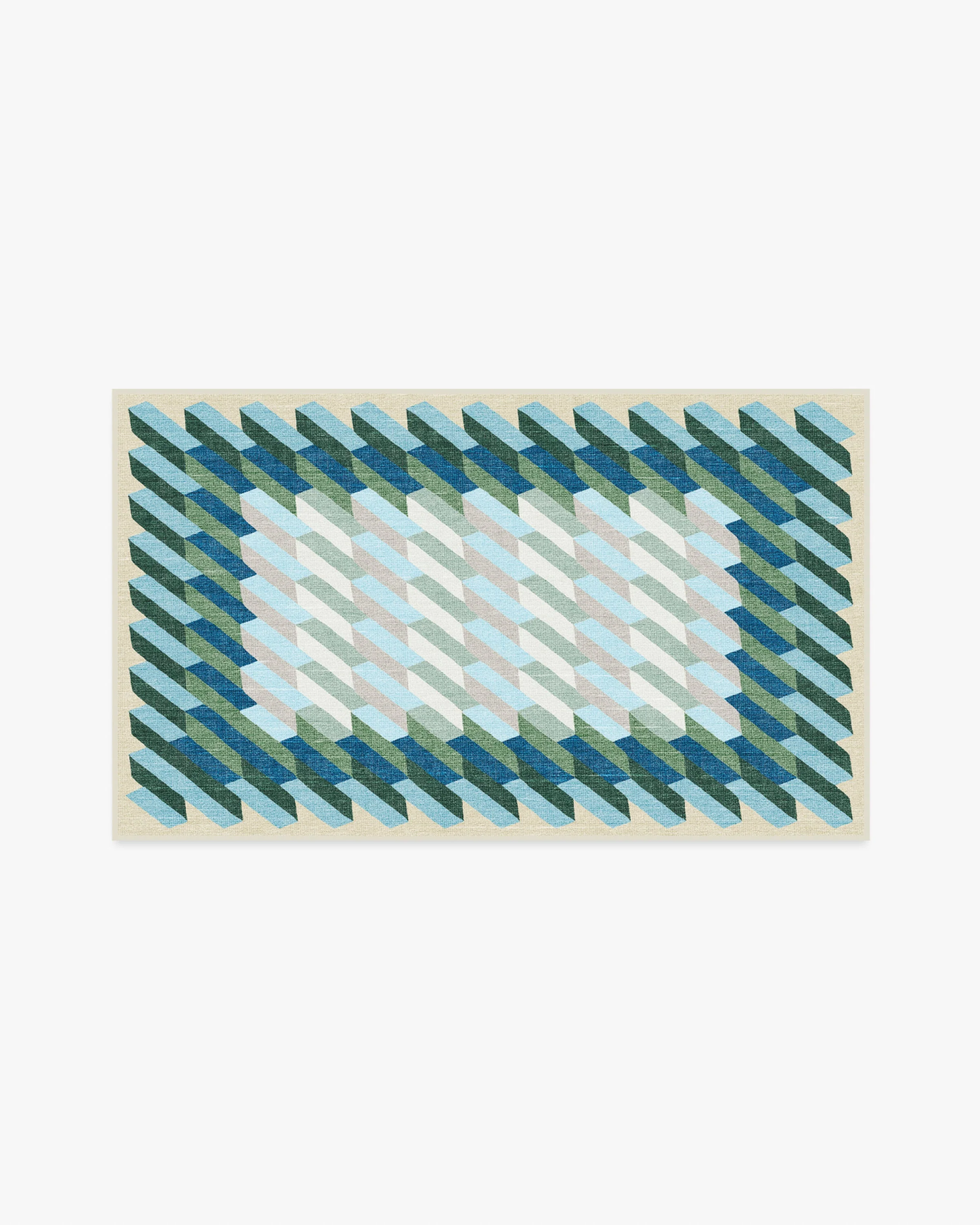 Echo Soft Teal Rug - Image 8