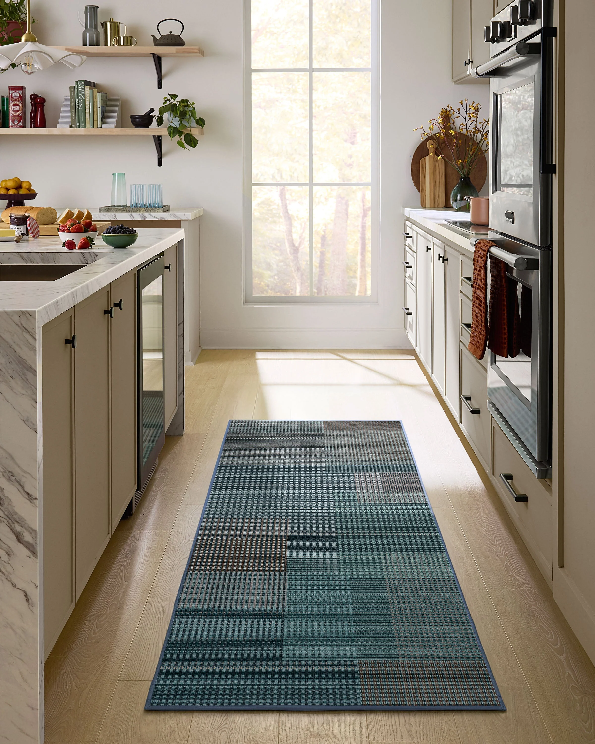 Eira Blue Flatwoven Rug - Image 3