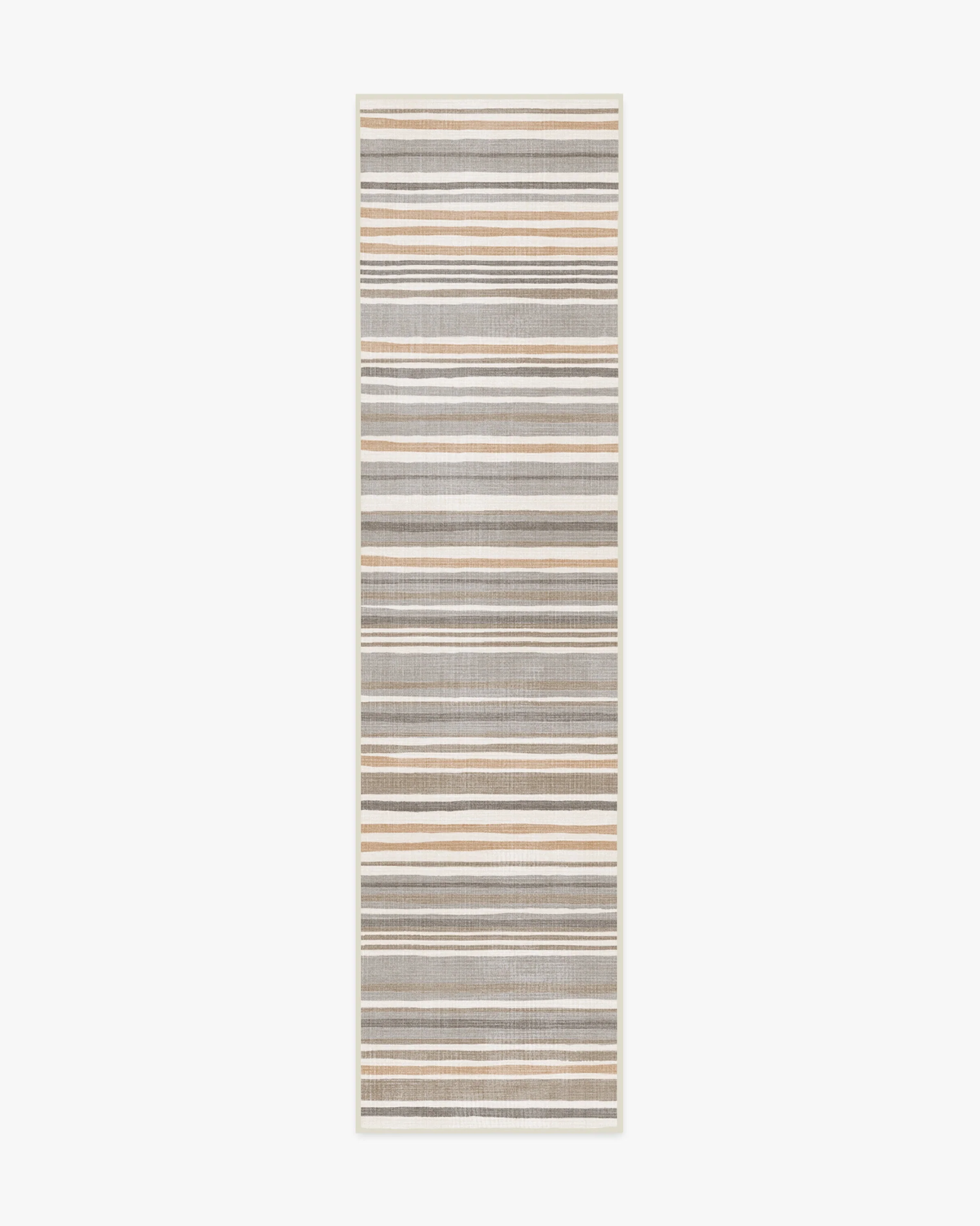 Elio Stripe Grey & Ivory Flatwoven Rug - Image 11