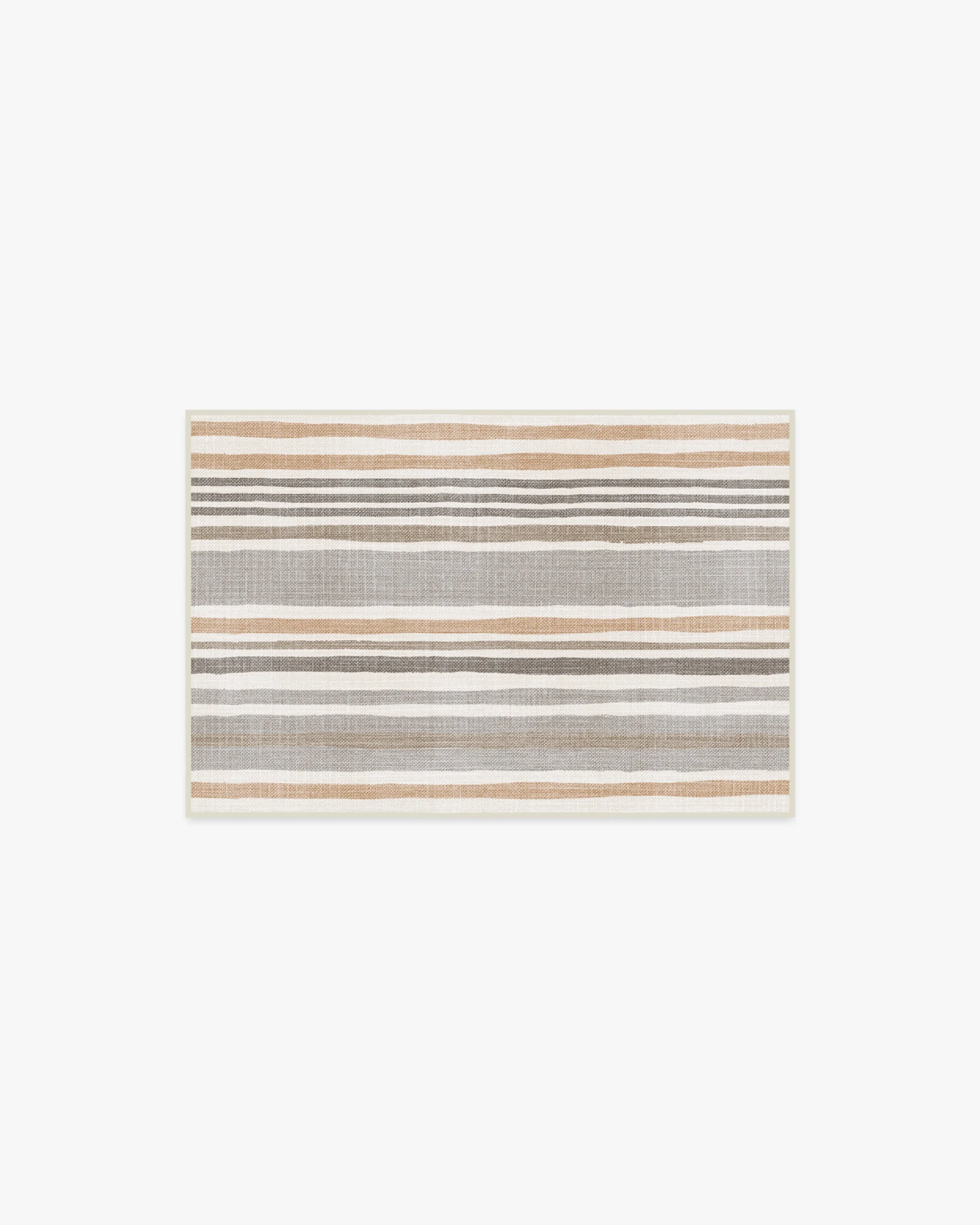 Elio Stripe Grey & Ivory Rug - Image 2