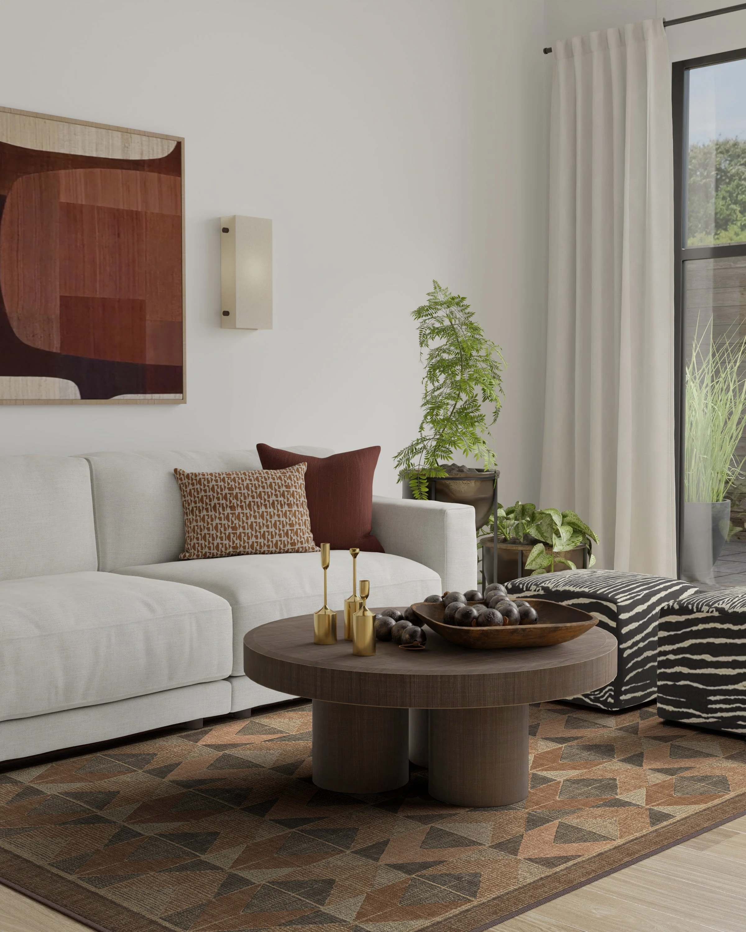 Ember Copper & Brown Flatwoven Rug - Image 3