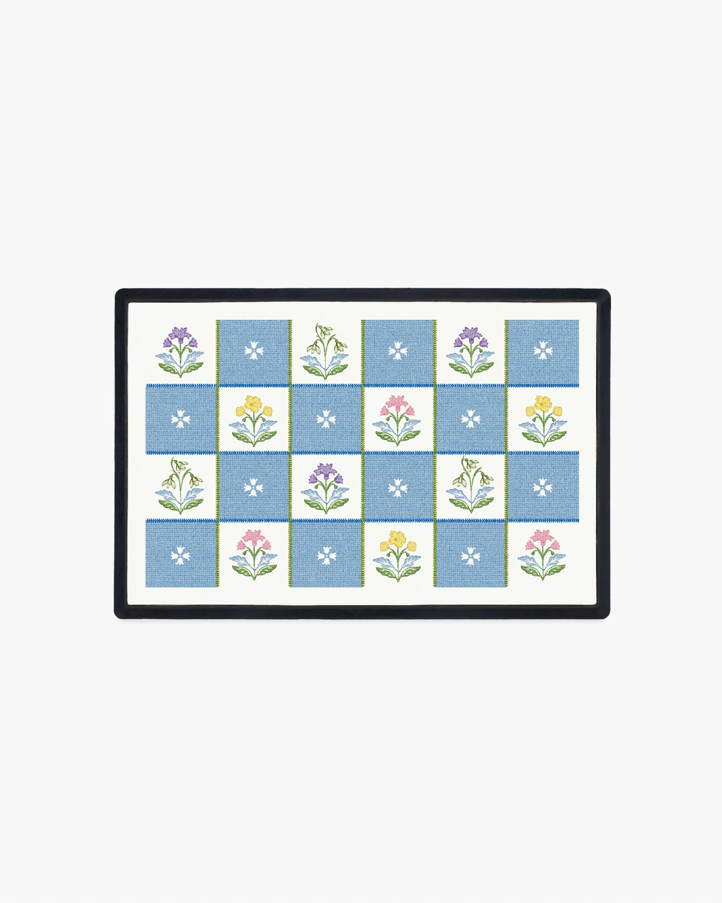 English Garden Check Doormat
