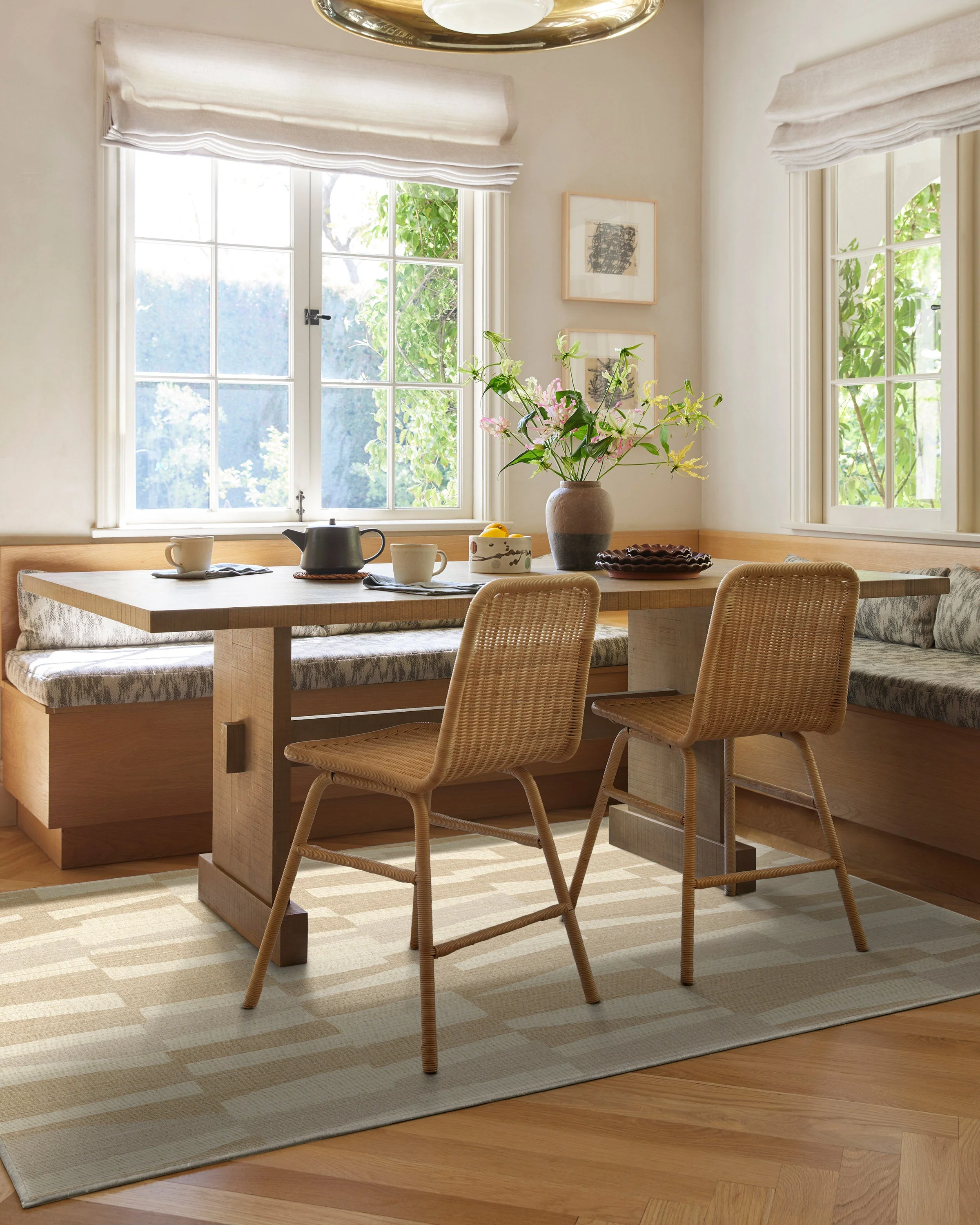 Enzo Beige & Ivory Flatwoven Rug - Image 9