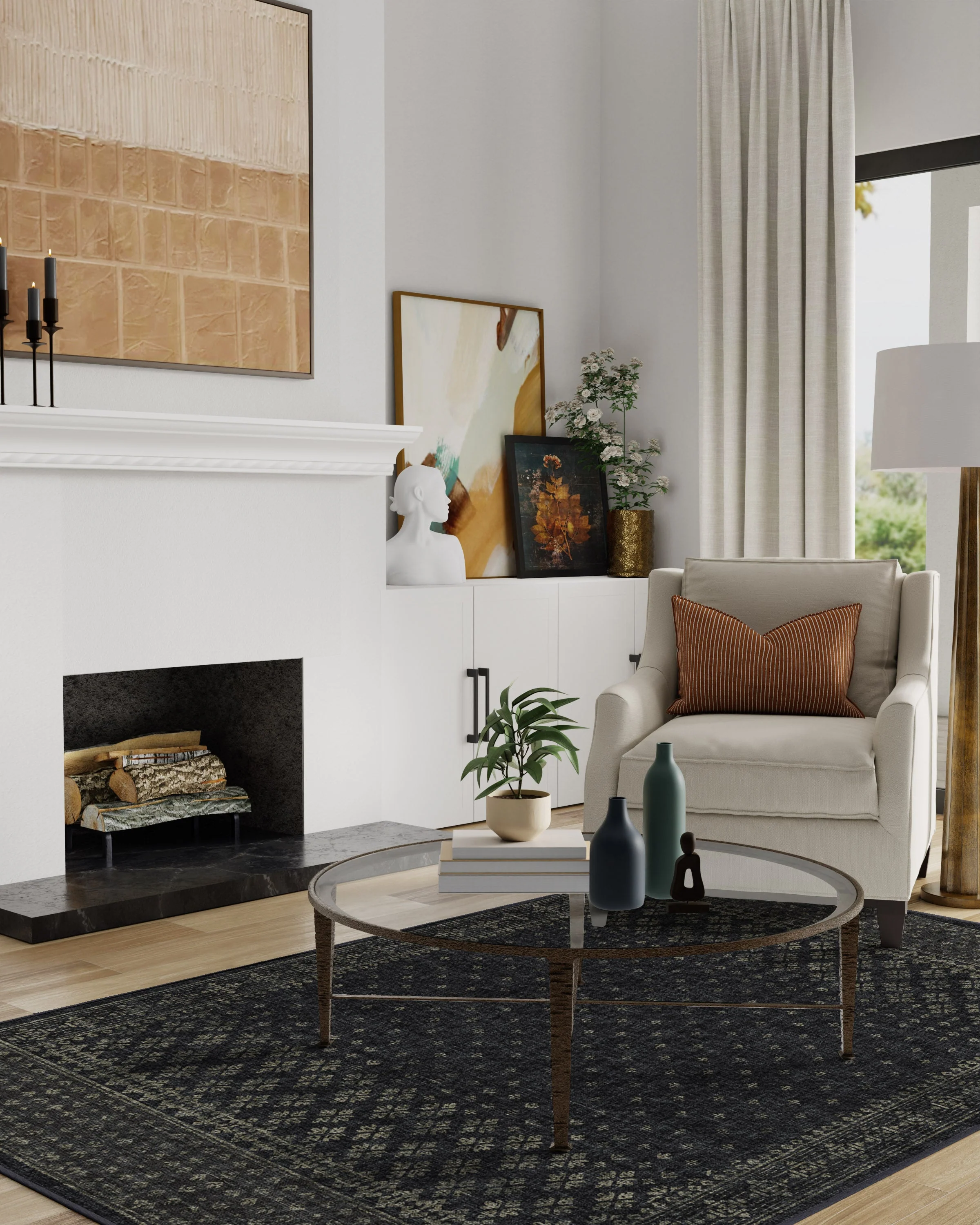 Fernanda Black Rug - Image 3