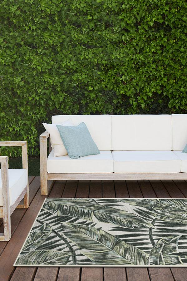 Filifera Palm Green Outdoor Rug - Image 5
