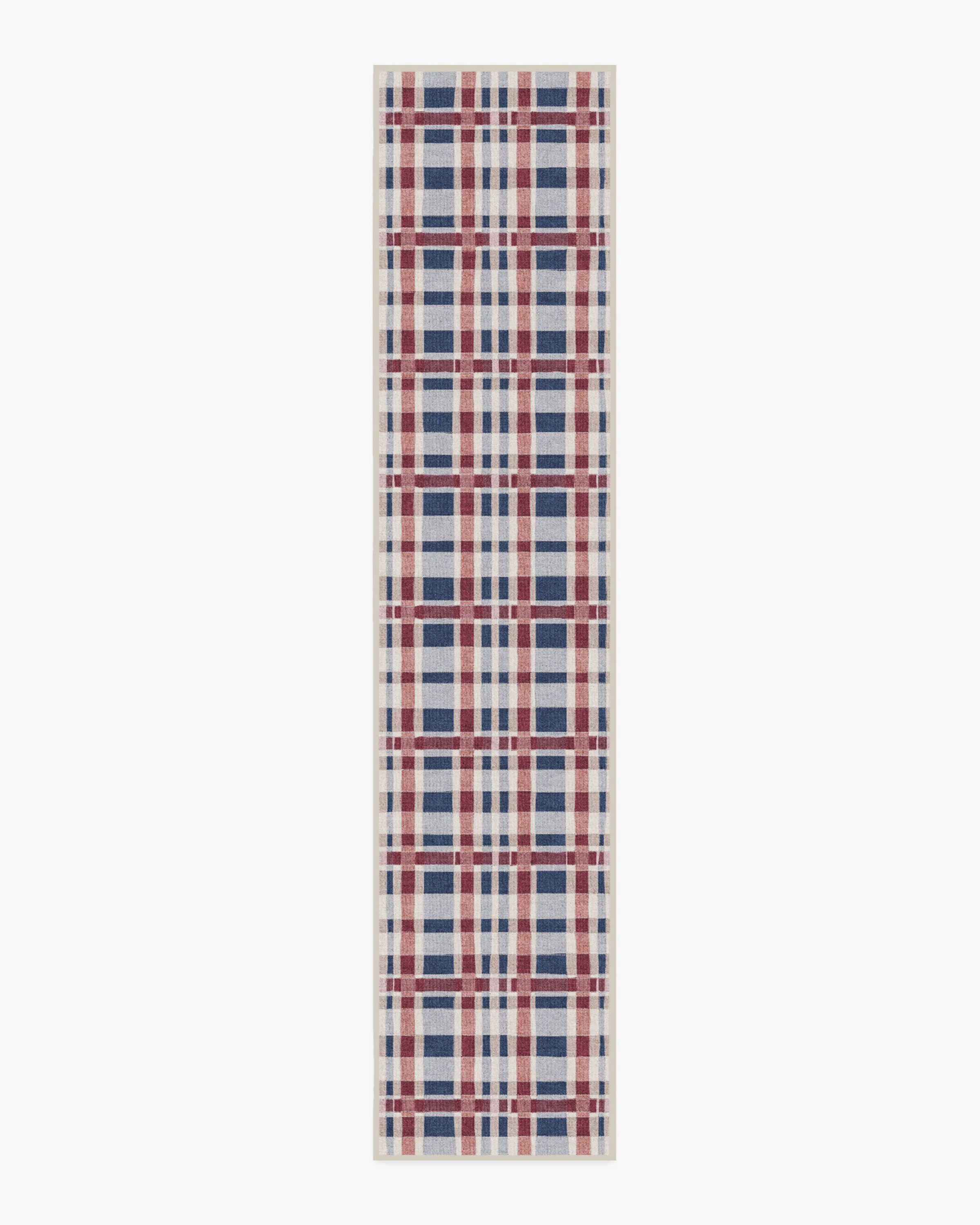 Finn Red & Blue Flatwoven Rug - Image 9