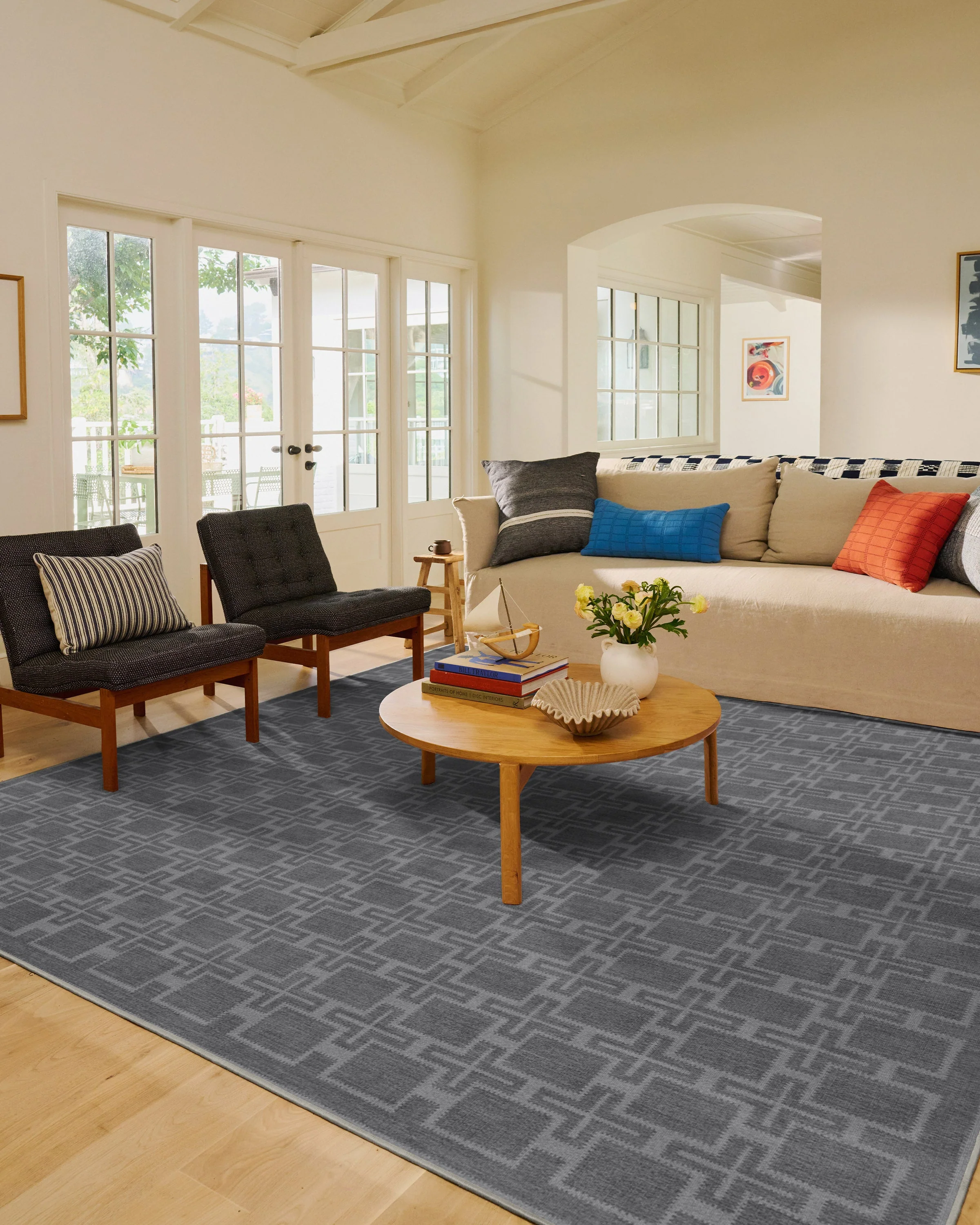 Fletcher Grey Flatwoven Rug - Image 13