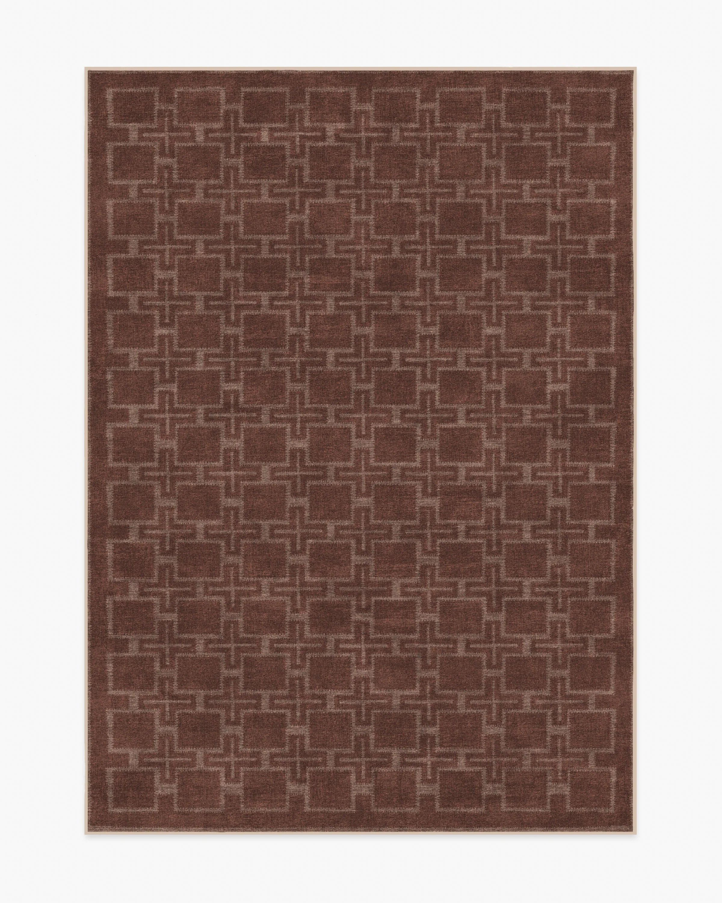 Fletcher Rust Flatwoven Rug