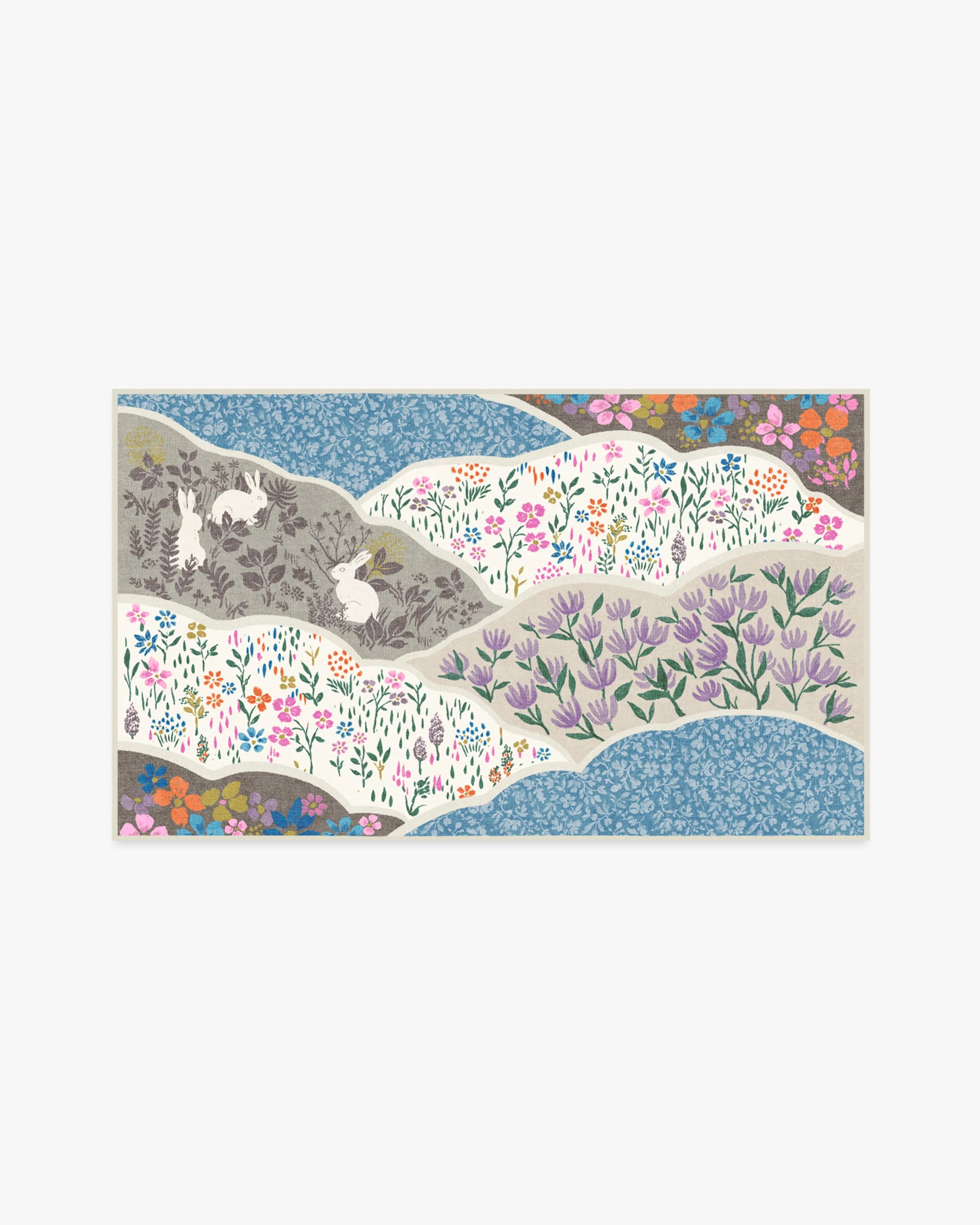 Flower Fields Pastel Multicolor Rug - Image 10