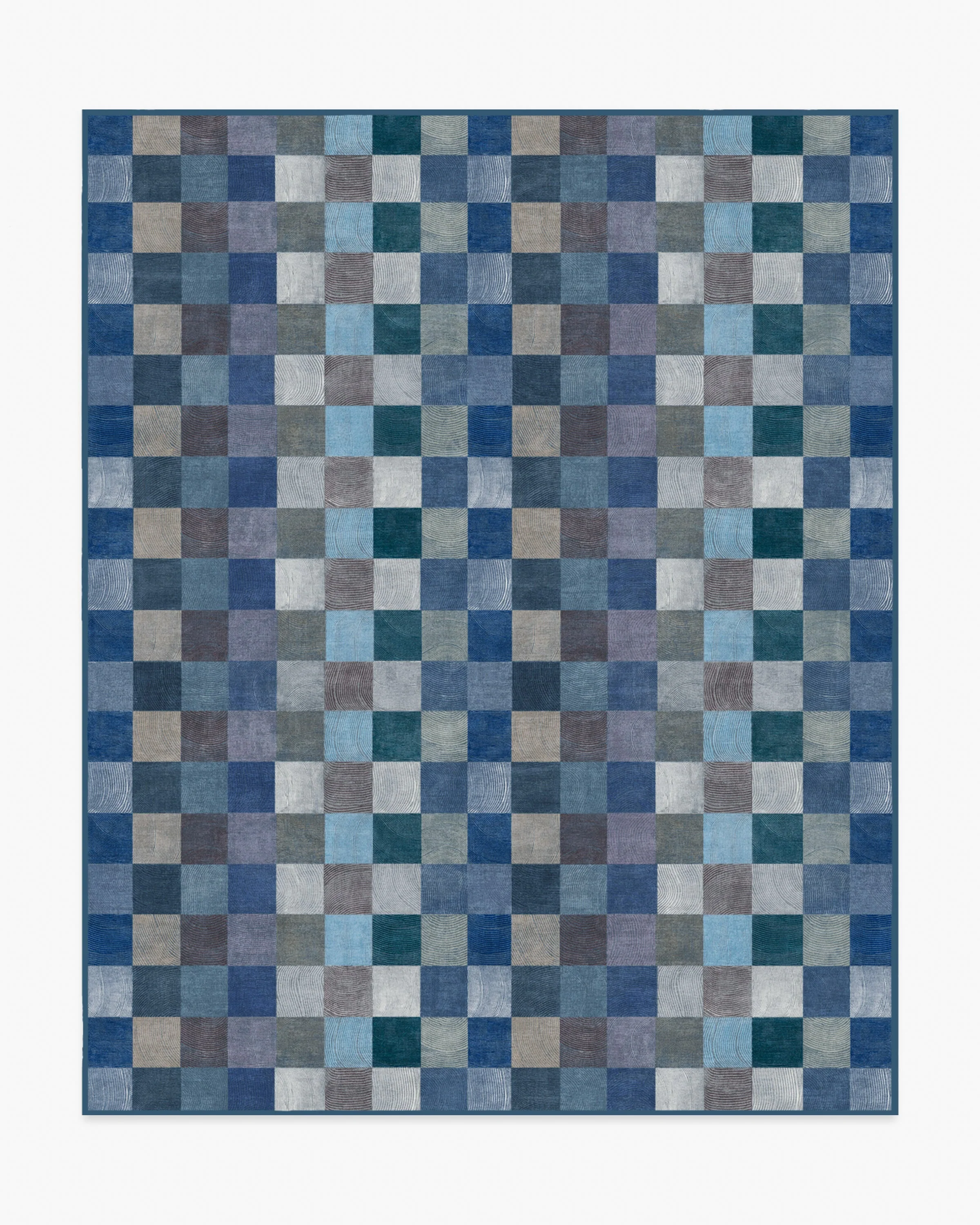Flux Blue Flatwoven Rug - Image 8