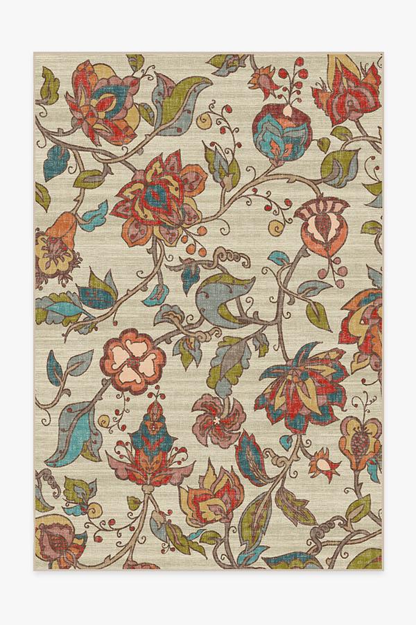 Frida Floral Natural Rug - Image 7