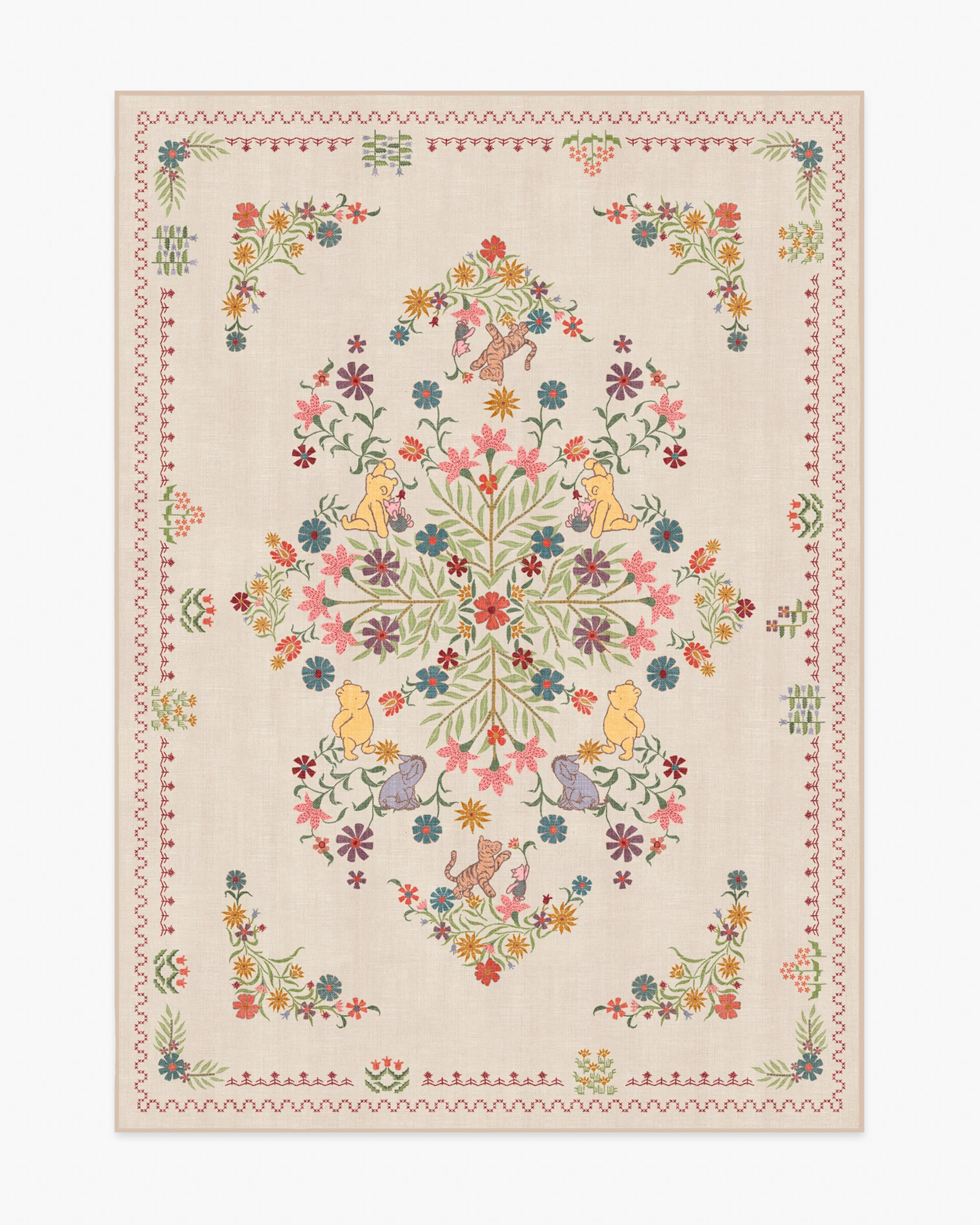 Friendship Garden Cream Multicolor Flatwoven Rug