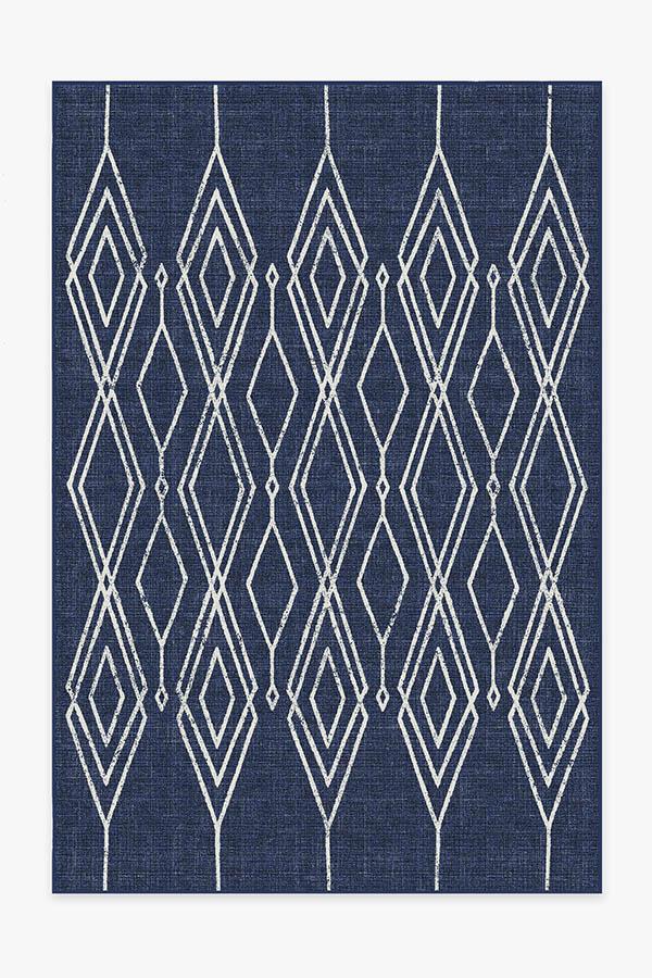 Gemma Lattice Royal Blue Outdoor Rug - Image 10