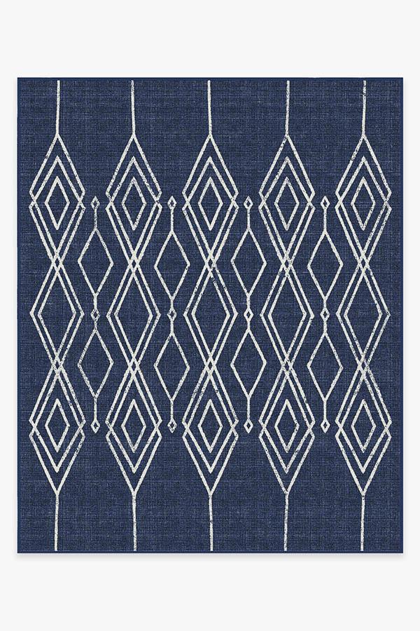 Gemma Lattice Royal Blue Outdoor Rug - Image 11