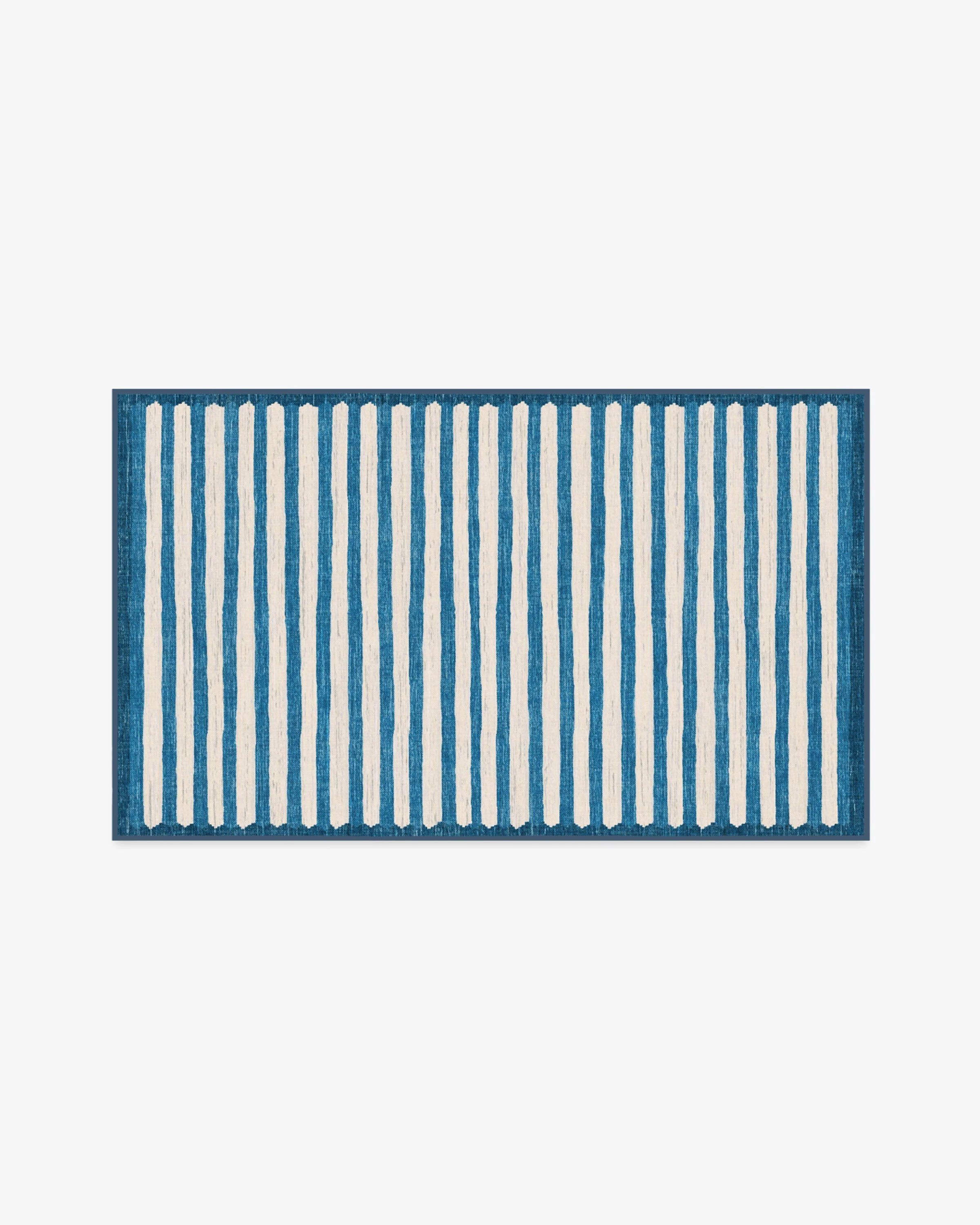 Elin Stripe Indigo Rug by goop - Image 5