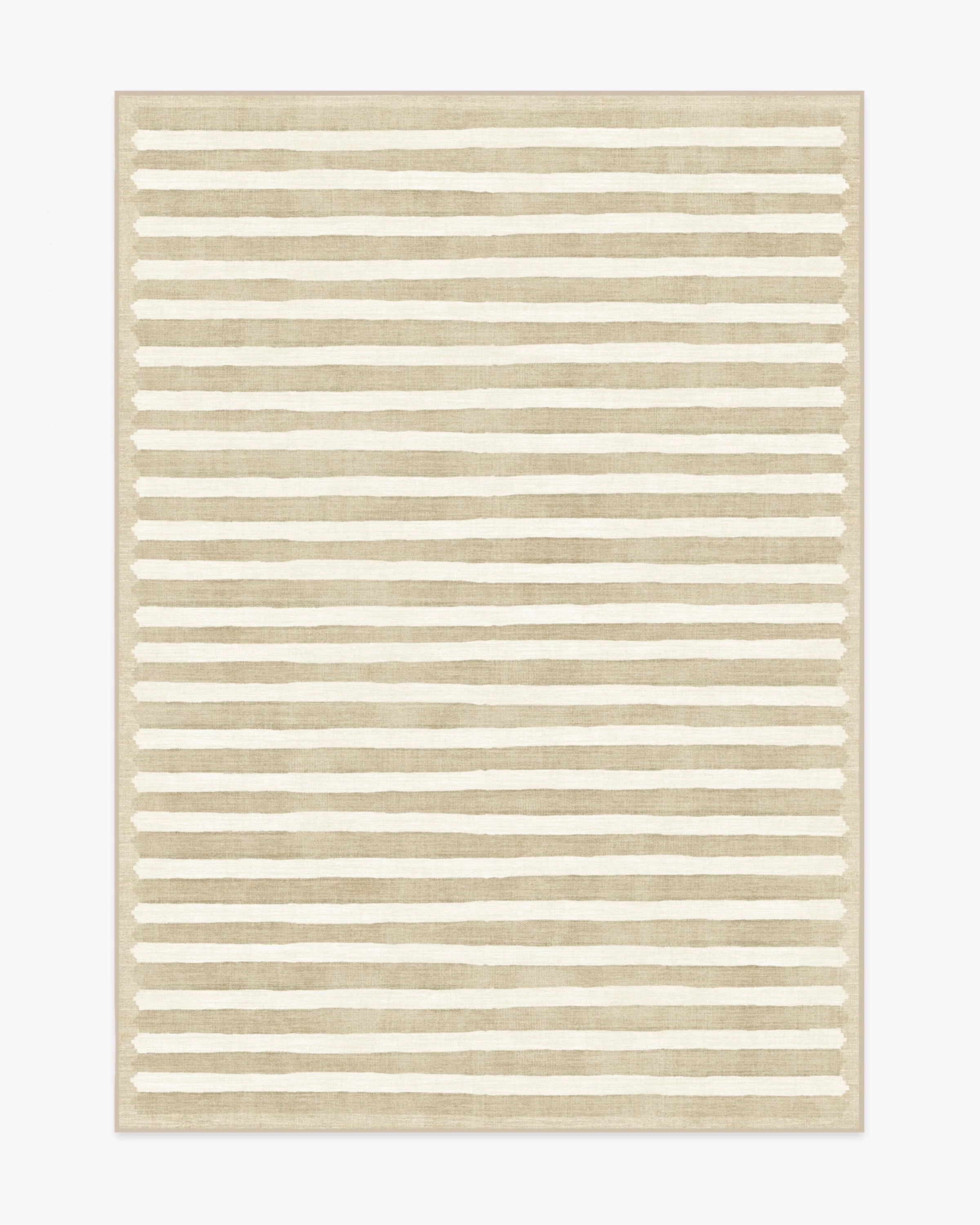 Elin Stripe Latte Cream Flatwoven Rug by goop
