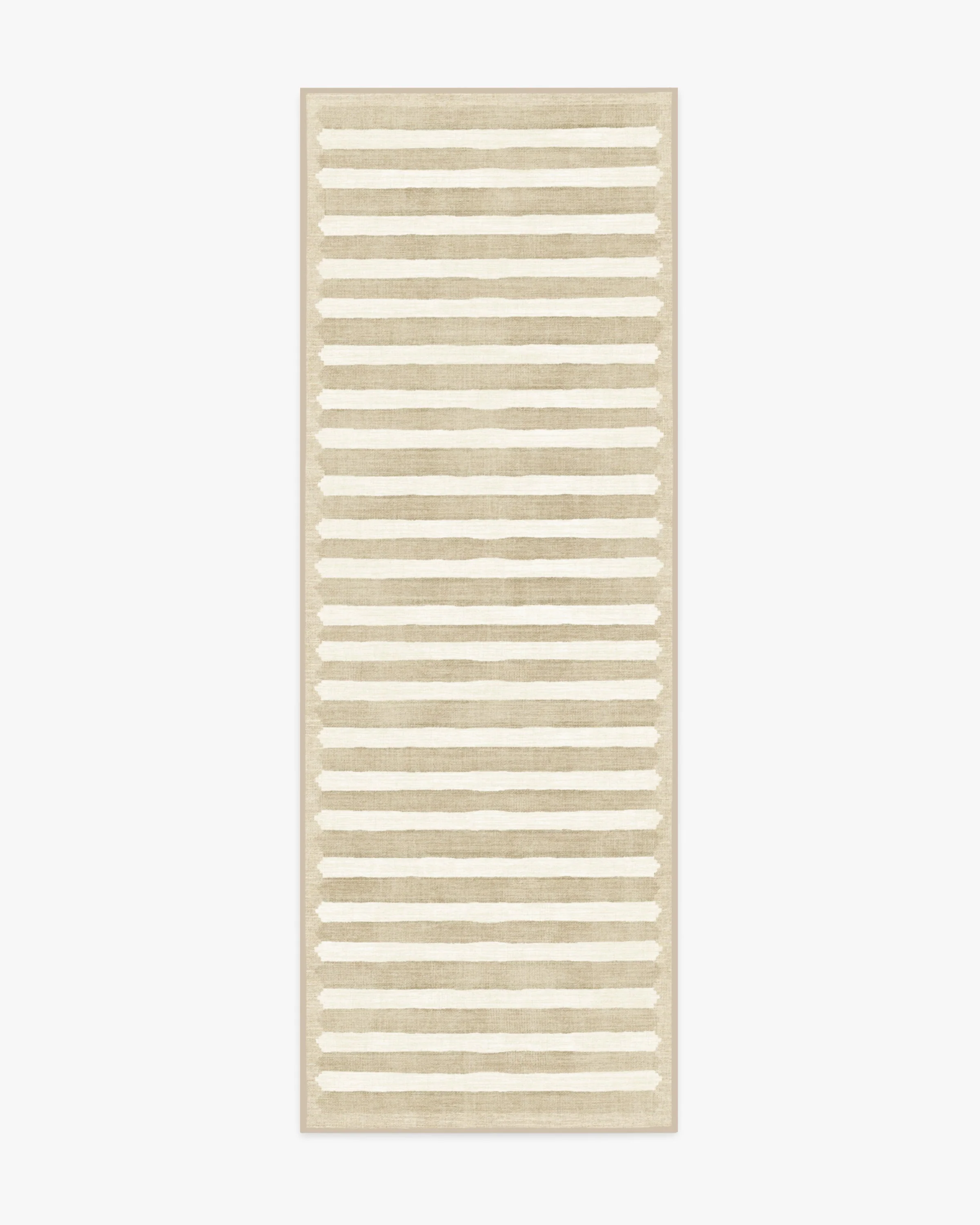 Elin Stripe Latte Cream Rug by goop - Image 2