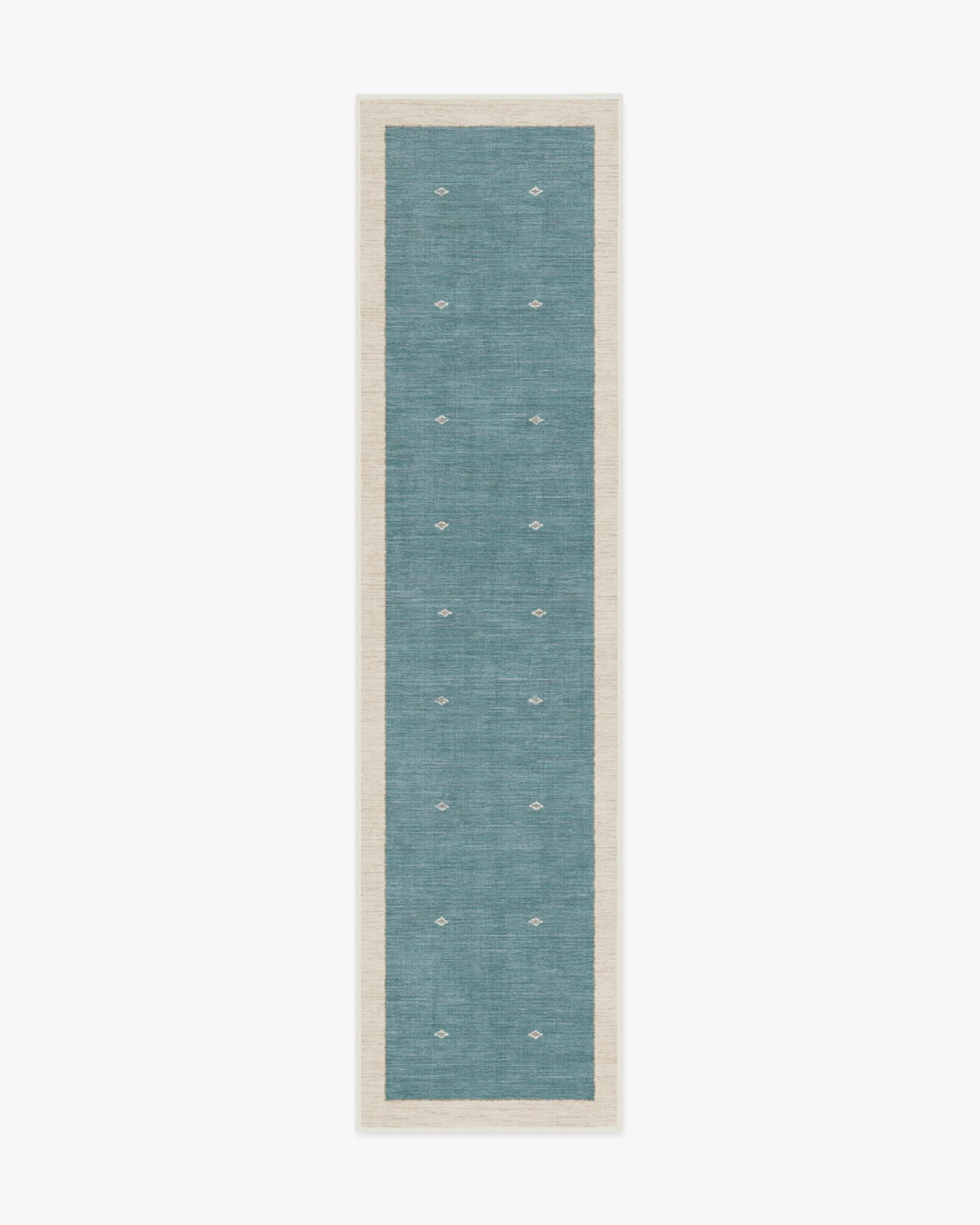 Luna Soft Teal Flatwoven Rug by goop - Image 10